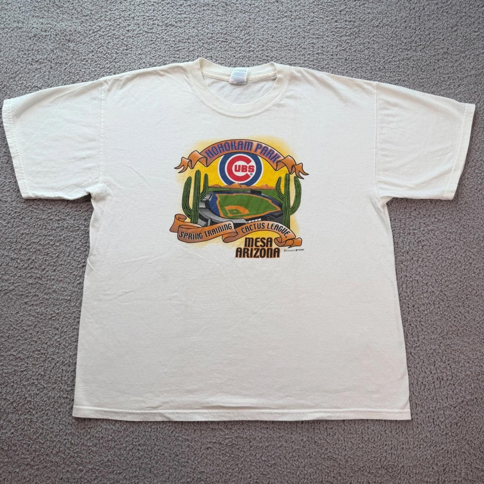 Gildan Vintage 2002 Chicago Cubs Hohokam Park Training T Shirt MLB Size US XL / EU 56 / 4 - 5 Thumbnail