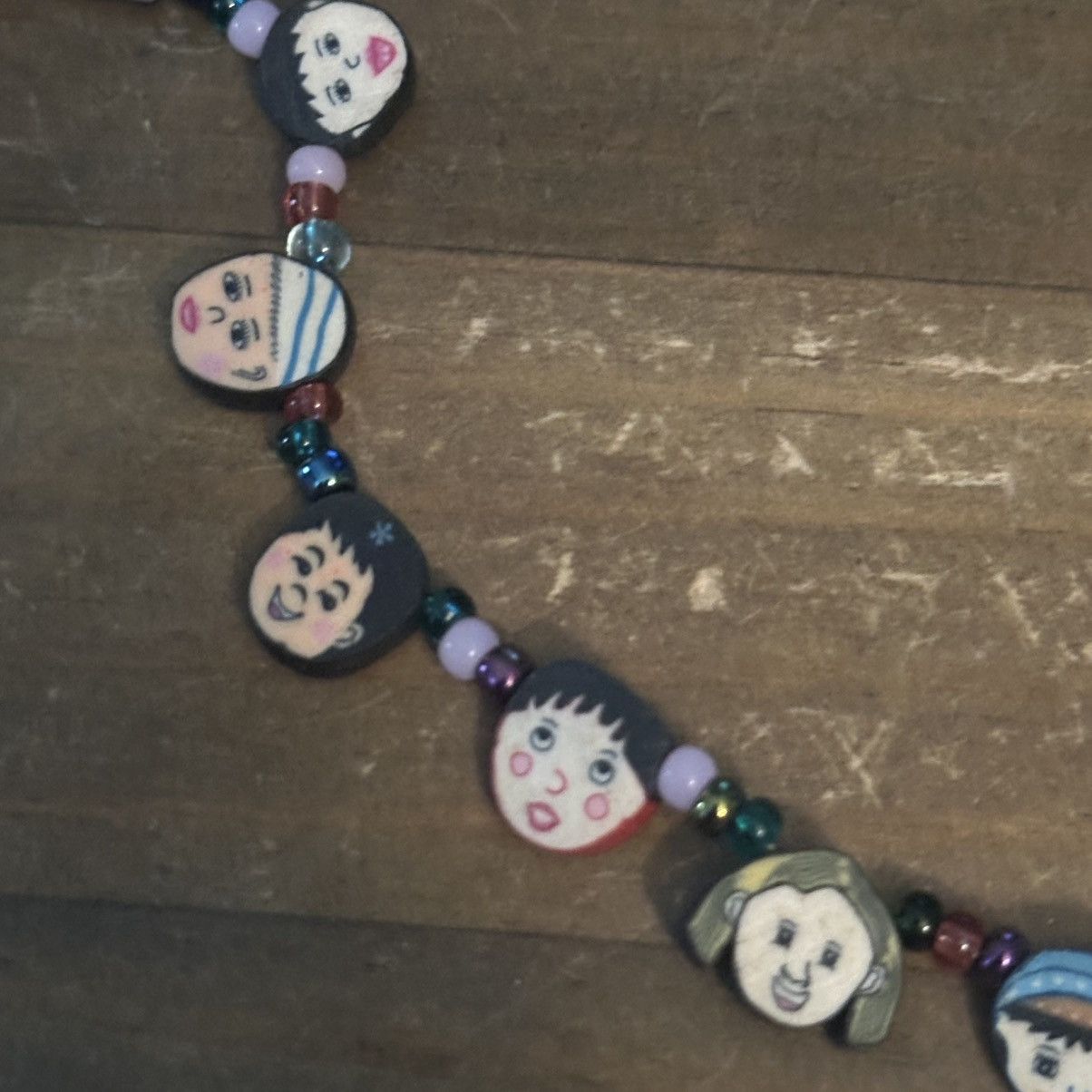Vintage Vintage Faces of the World bead necklace Size ONE SIZE - 4 Thumbnail