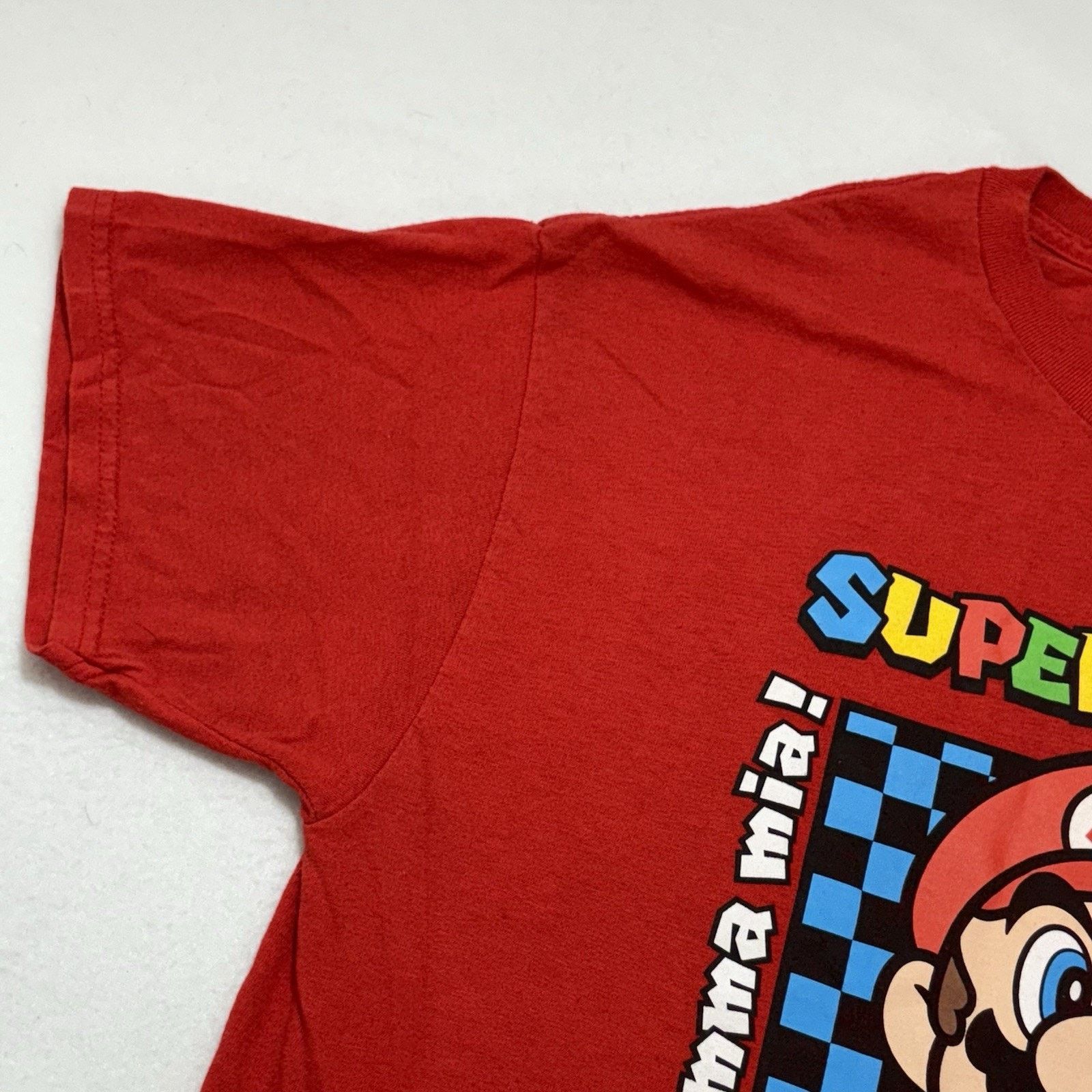 Nintendo Nintendo Super Mario Large Graphics T Shirt Red Here We Go Size US L / EU 52-54 / 3 - 5 Thumbnail