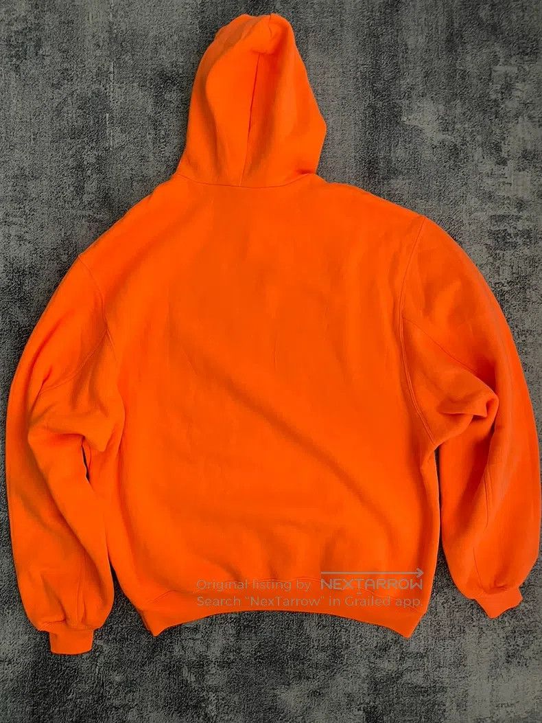 Balenciaga Balenciaga Seven languages orange hoodie Size US XS / EU 42 / 0 - 2 Thumbnail