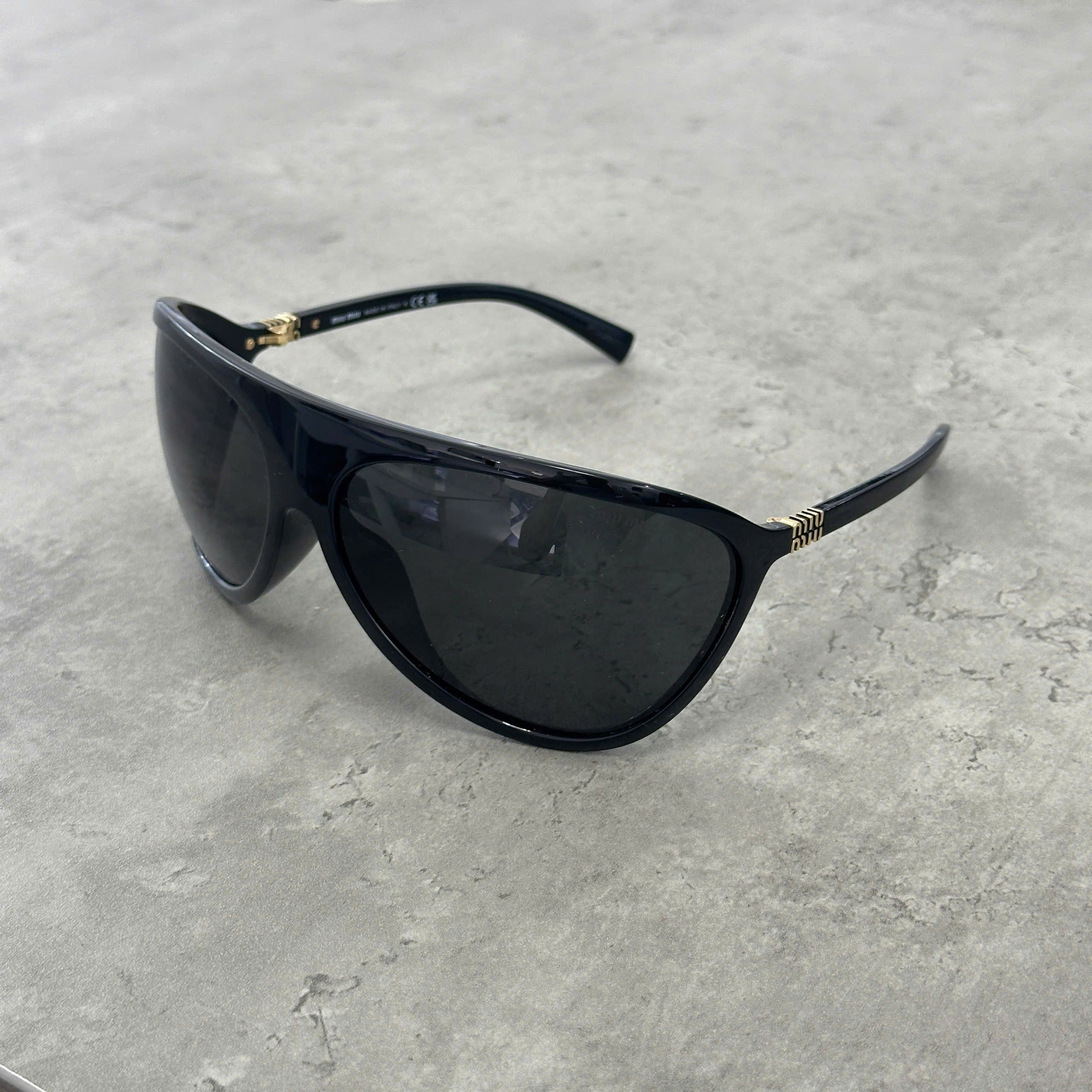 Miu Miu MIU MIU MU A01S 1AB5S0 Sunglasses BLACK Size ONE SIZE - 1 Thumbnail