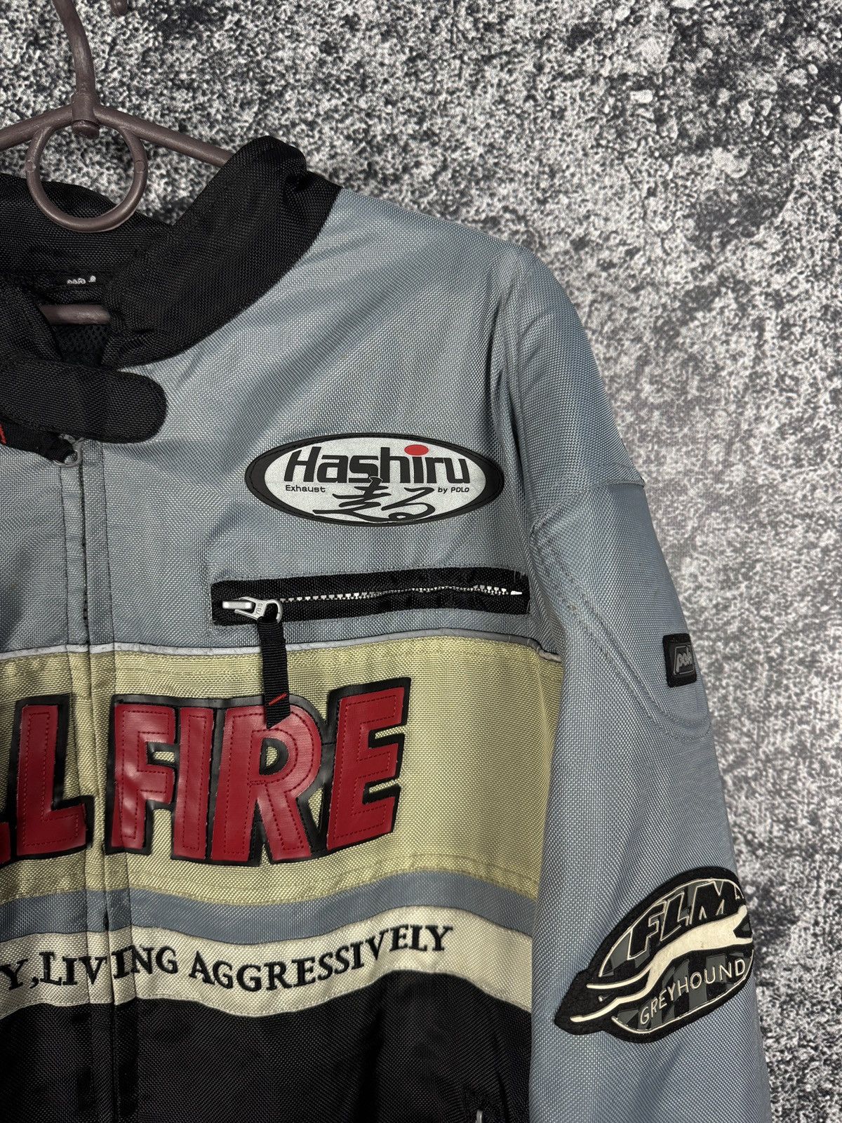 Vintage Hellfire Motorcycle Jacket Racing Hashiru Exhaust by Polo Size US XXL / EU 58 / 5 - 2 Thumbnail