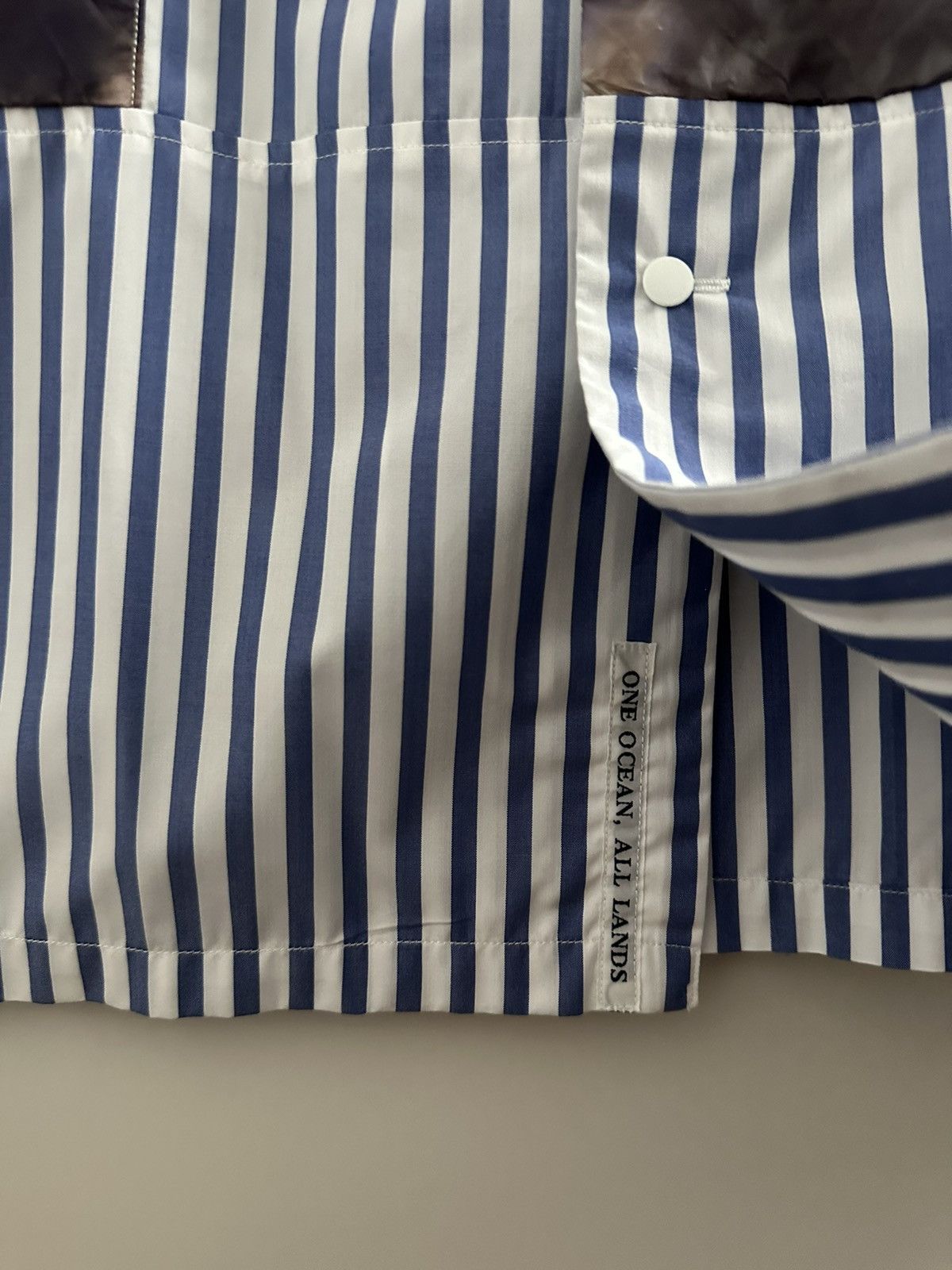 Comme des Garcons Nanamica Patchwork Open Collar Stripe Shirt Size US S / EU 44-46 / 1 - 5 Thumbnail