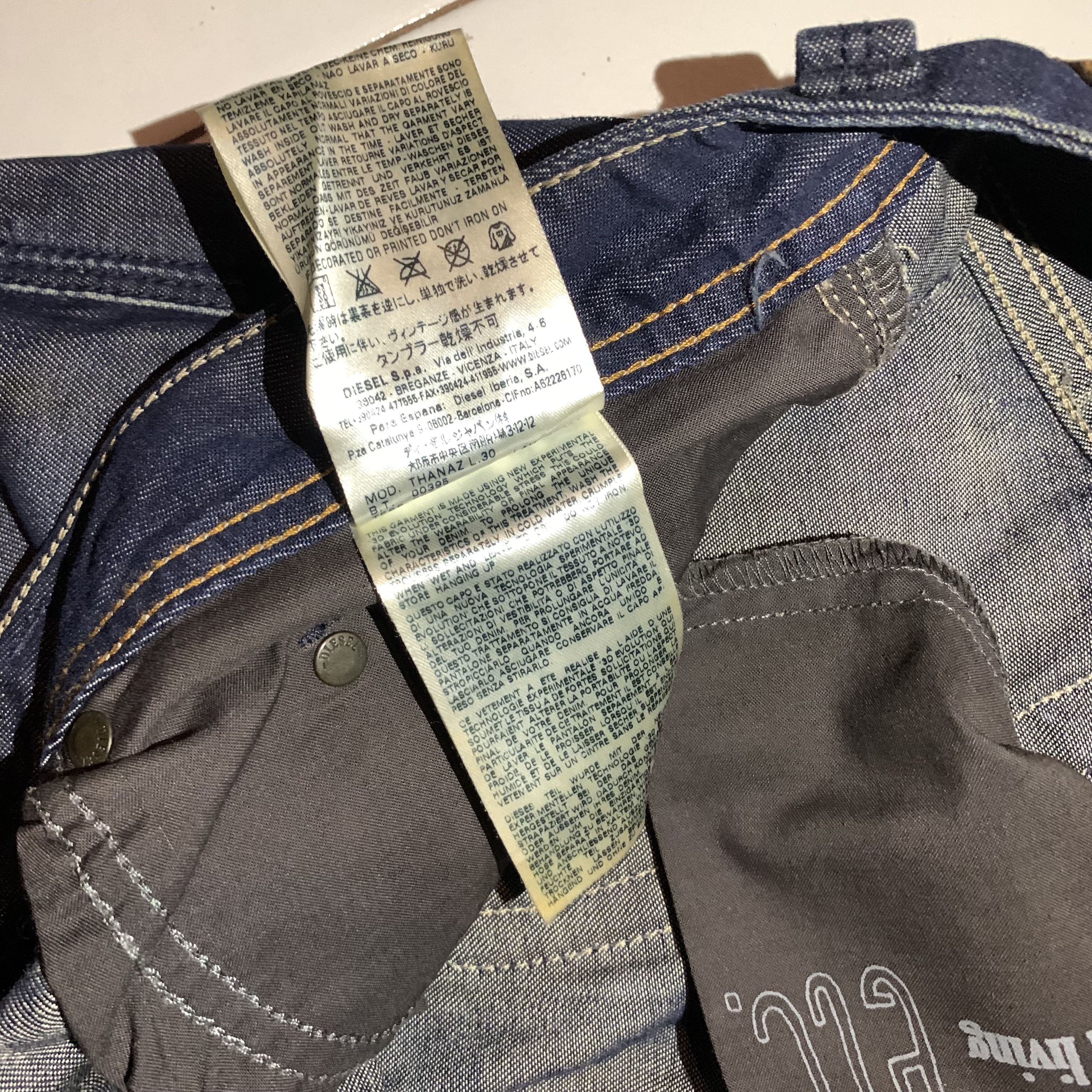Diesel Diesel Thanaz Slim Skinny Denim Pants Size US 29 - 11 Thumbnail