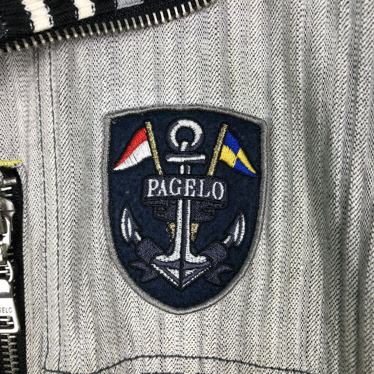 Hysteric Glamour 🔥VINTAGE BIKER JACKET PAGELO JAPAN BIG LOGO Size US L / EU 52-54 / 3 - 18 Thumbnail