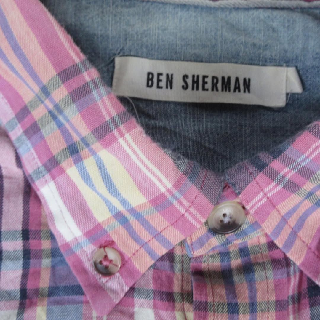 Ben Sherman × Other UK × Vintage Ben Sherman Sweet Velvet Pink Candies Tartan windows pane sh Size US M / EU 48-50 / 2 - 3 Thumbnail