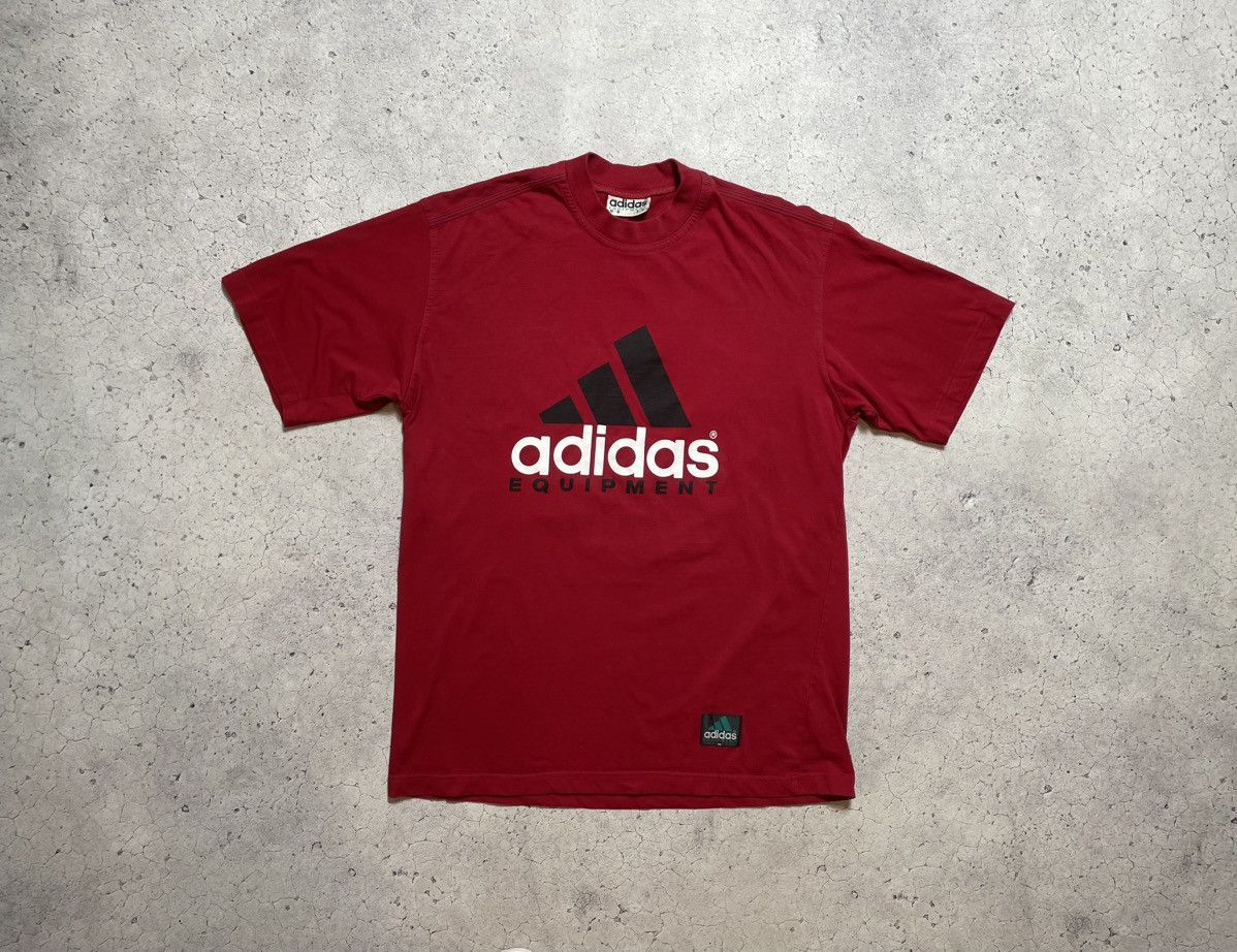 Adidas × Vintage Vintage T-Shirt 90s Adidas Equipment Big Logo Y2K Size US M / EU 48-50 / 2 - 1 Thumbnail