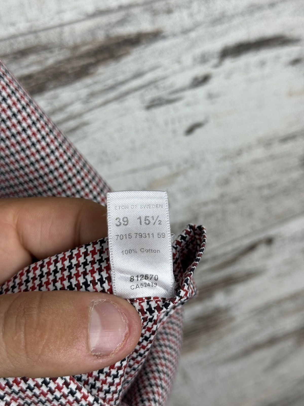 Eton Mens Vintage Eton Black gold label shirts button up 60 years Size US L / EU 52-54 / 3 - 12 Thumbnail
