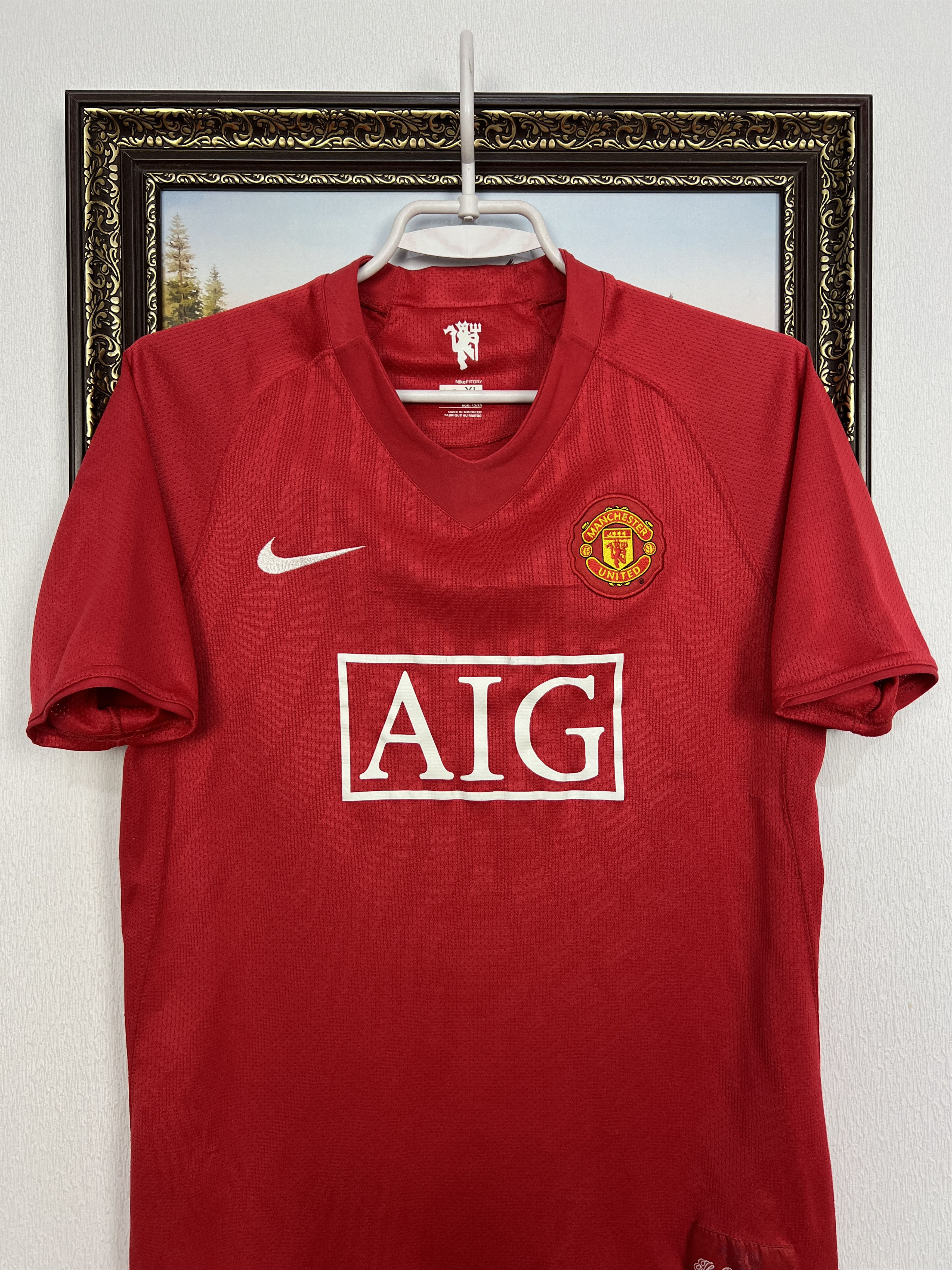 Nike Manchester United football shirt #17 Nani Jersey Boys XL Size US XXS / EU 40 - 5 Thumbnail