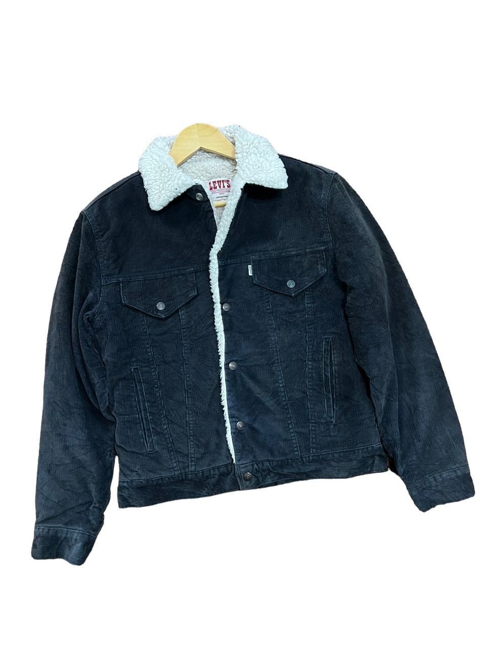 Levi's × Levi's Vintage Clothing × Vintage Vintage 80’s Levis Sherpa Corduroy Jacket Size US S / EU 44-46 / 1 - 1 Thumbnail