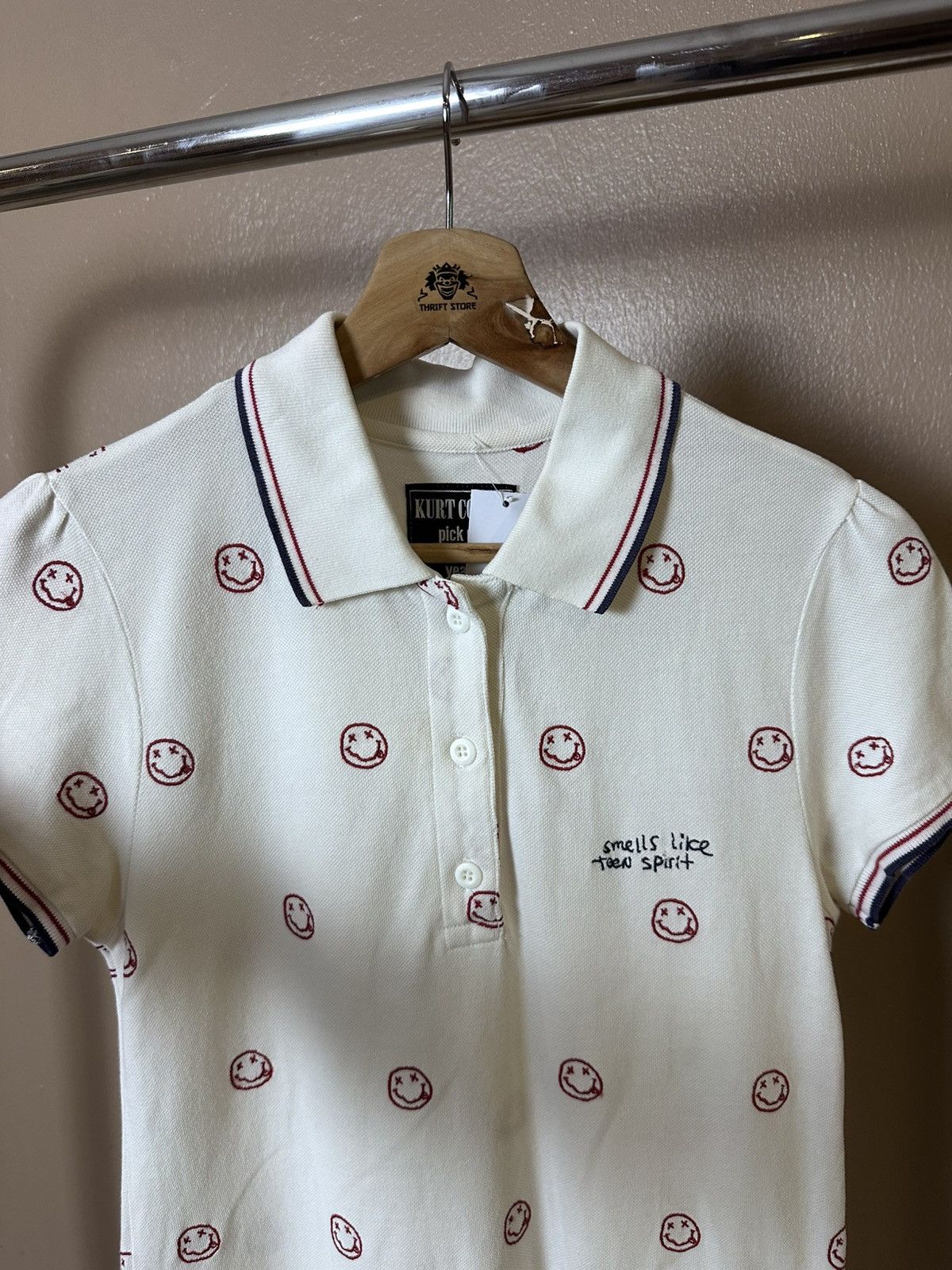 Hysteric Glamour × Nirvana 2009 Hysteric Glamour X Kurt Cobain Polo Dress Size ONE SIZE - 2 Thumbnail