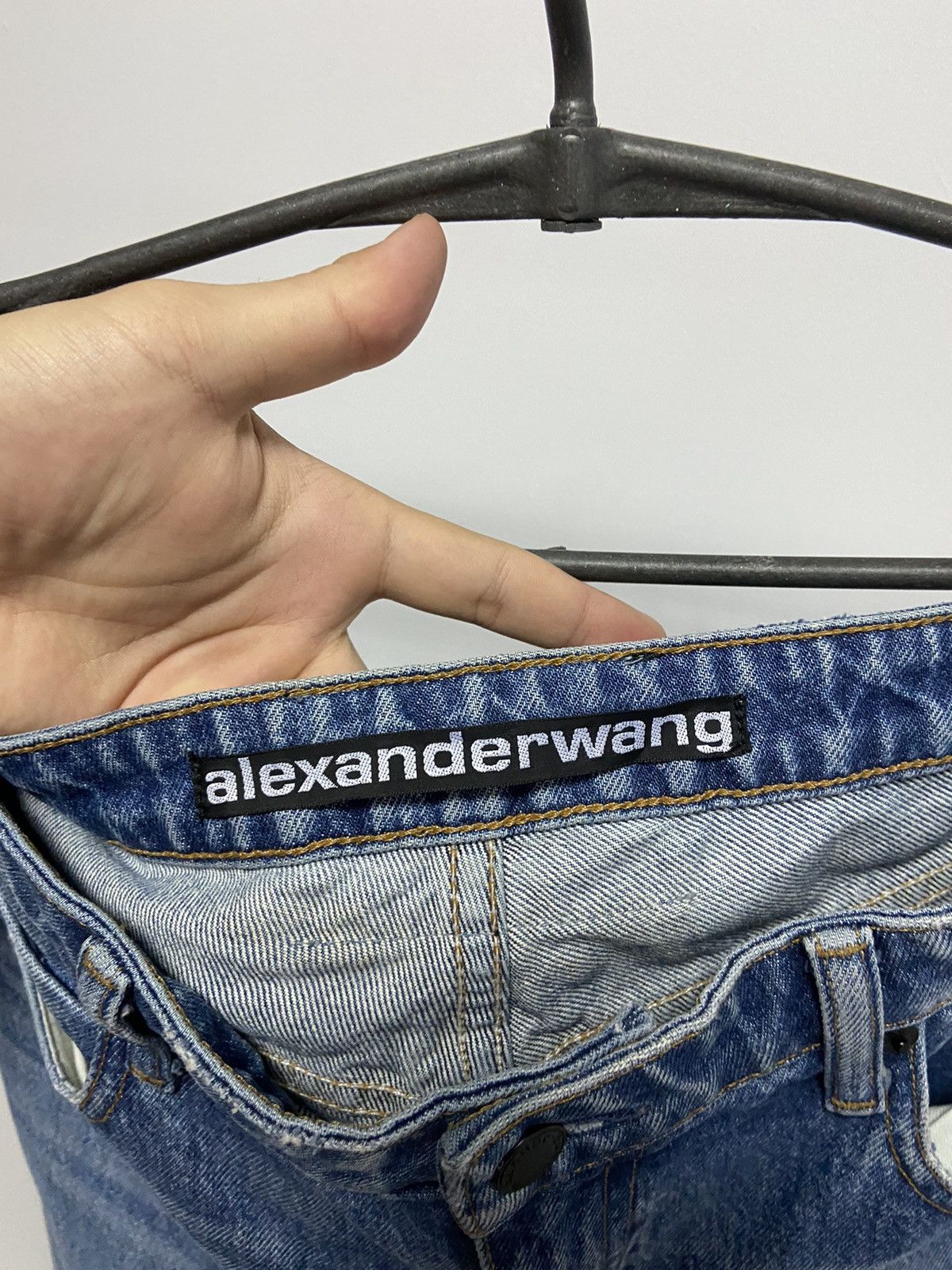Alexander Wang × Vintage Alexander Wang jeans Pants Vintage Logo Y2K Selvedge Size US 30 / EU 46 - 6 Thumbnail