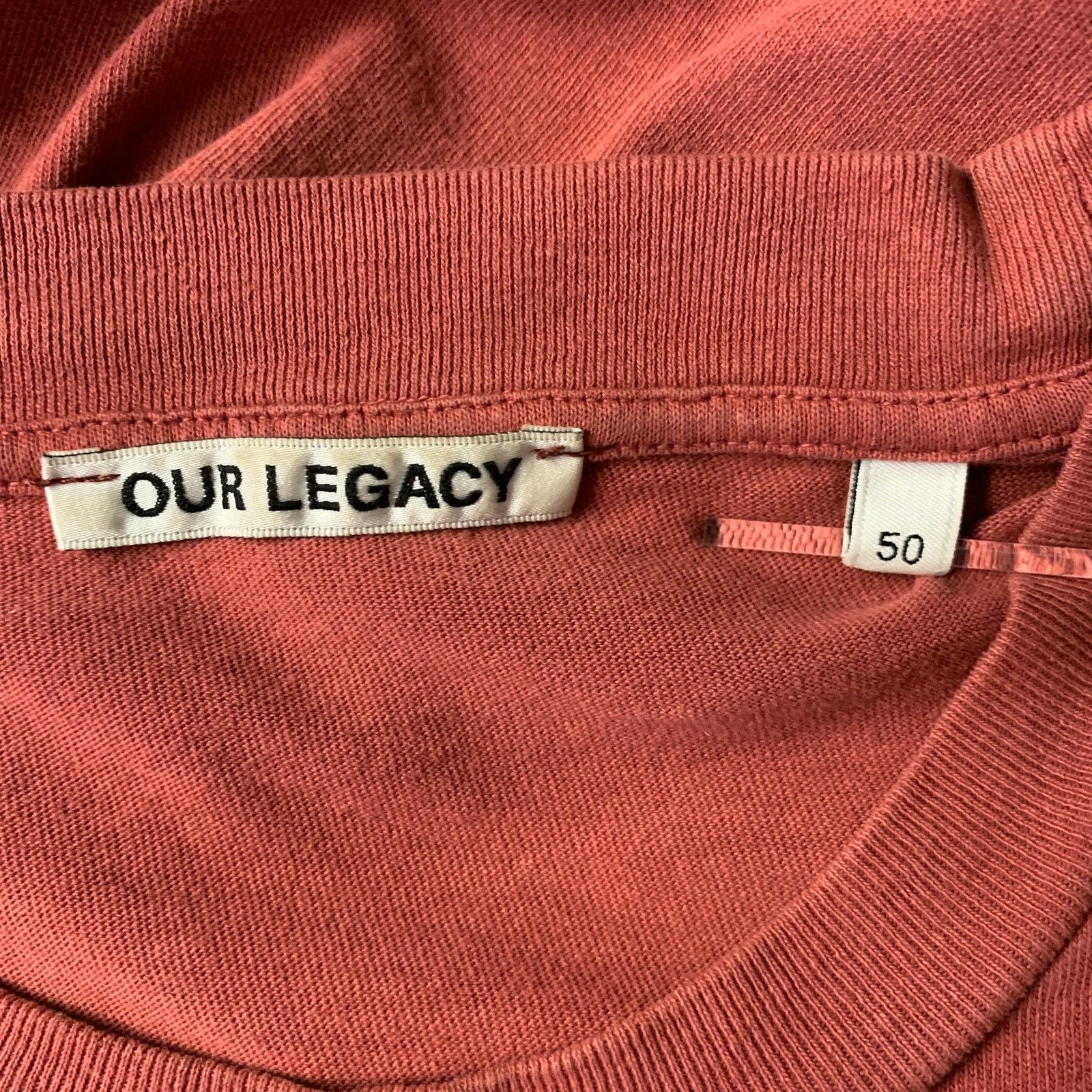 Our Legacy OUR LEGACY Size M Red Brick Cotton Long Sleeve T-shirt Size US M / EU 48-50 / 2 - 4 Thumbnail