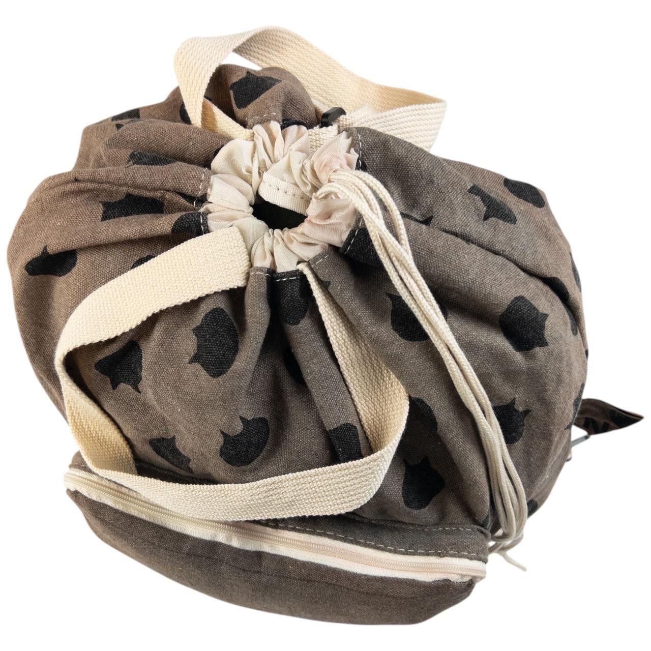 Issey Miyake × Ne-Net Vintage Ne-Net By Issey Miyake Cat Drawstring Backpack Size ONE SIZE - 5 Thumbnail