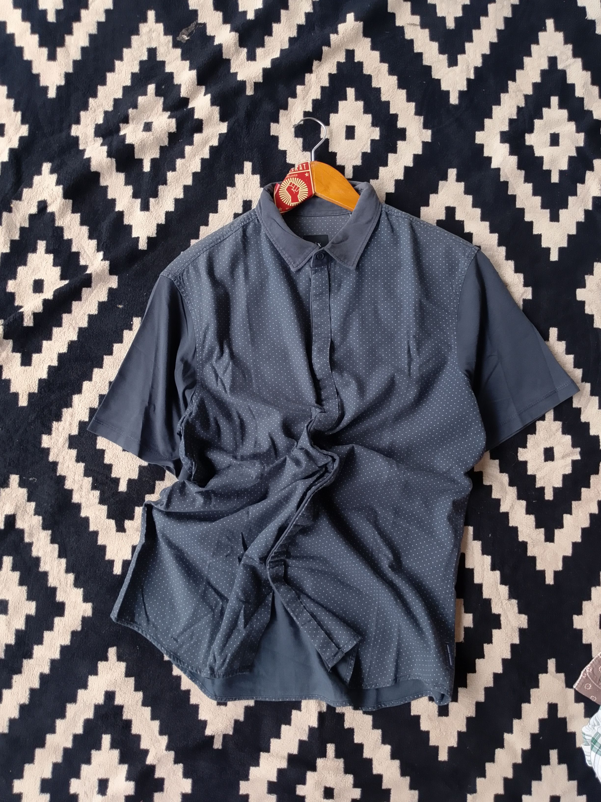 Armani Exchange Armani Exchange Slim Charcoal Shirt Versatile Wardrobe Base Size US M / EU 48-50 / 2 - 2 Thumbnail