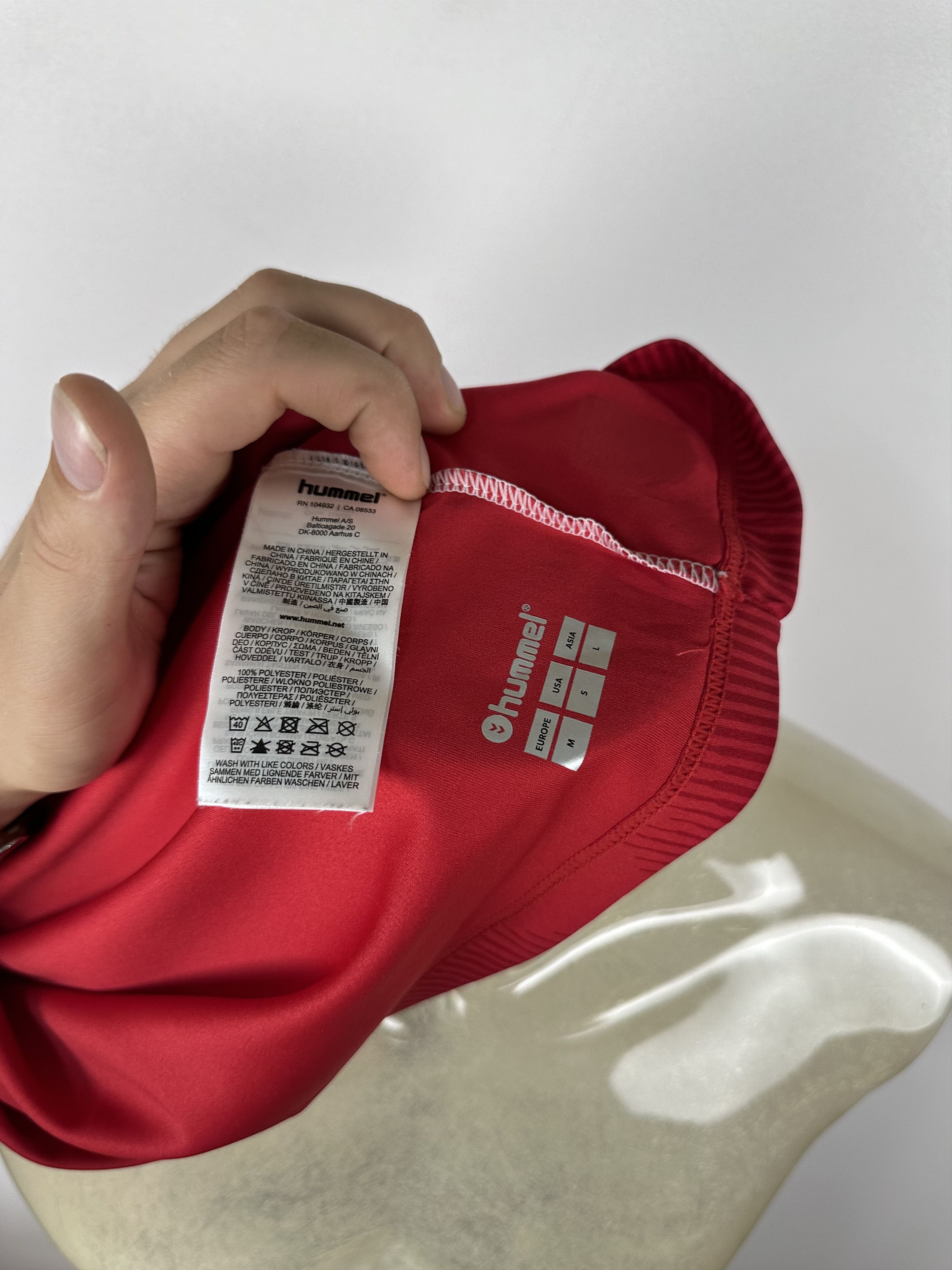 Hummel DENMARK 2021 LONG SLEEVE FOOTBALL SHIRT SOCCER JERSEY HUMMEL Size US M / EU 48-50 / 2 - 14 Thumbnail