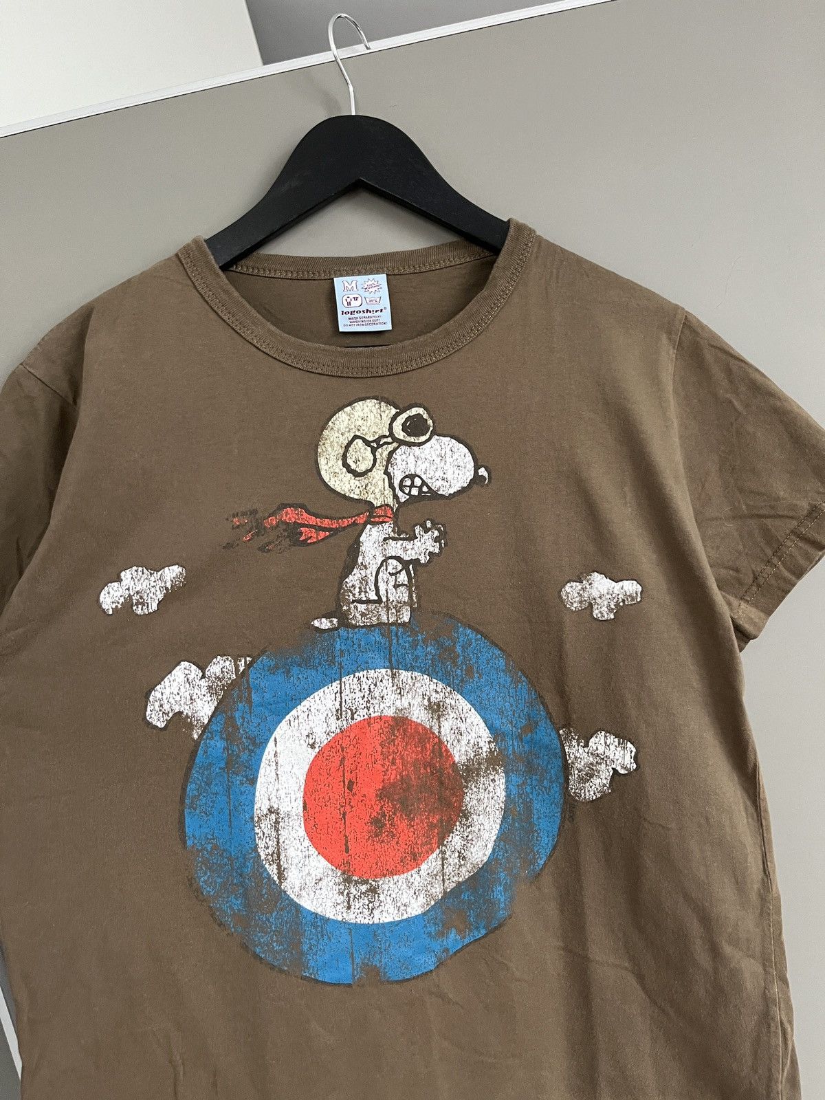 Peanuts Snoopy Flying Ace Olive Target T-shirt Size US M / EU 48-50 / 2 - 4 Thumbnail