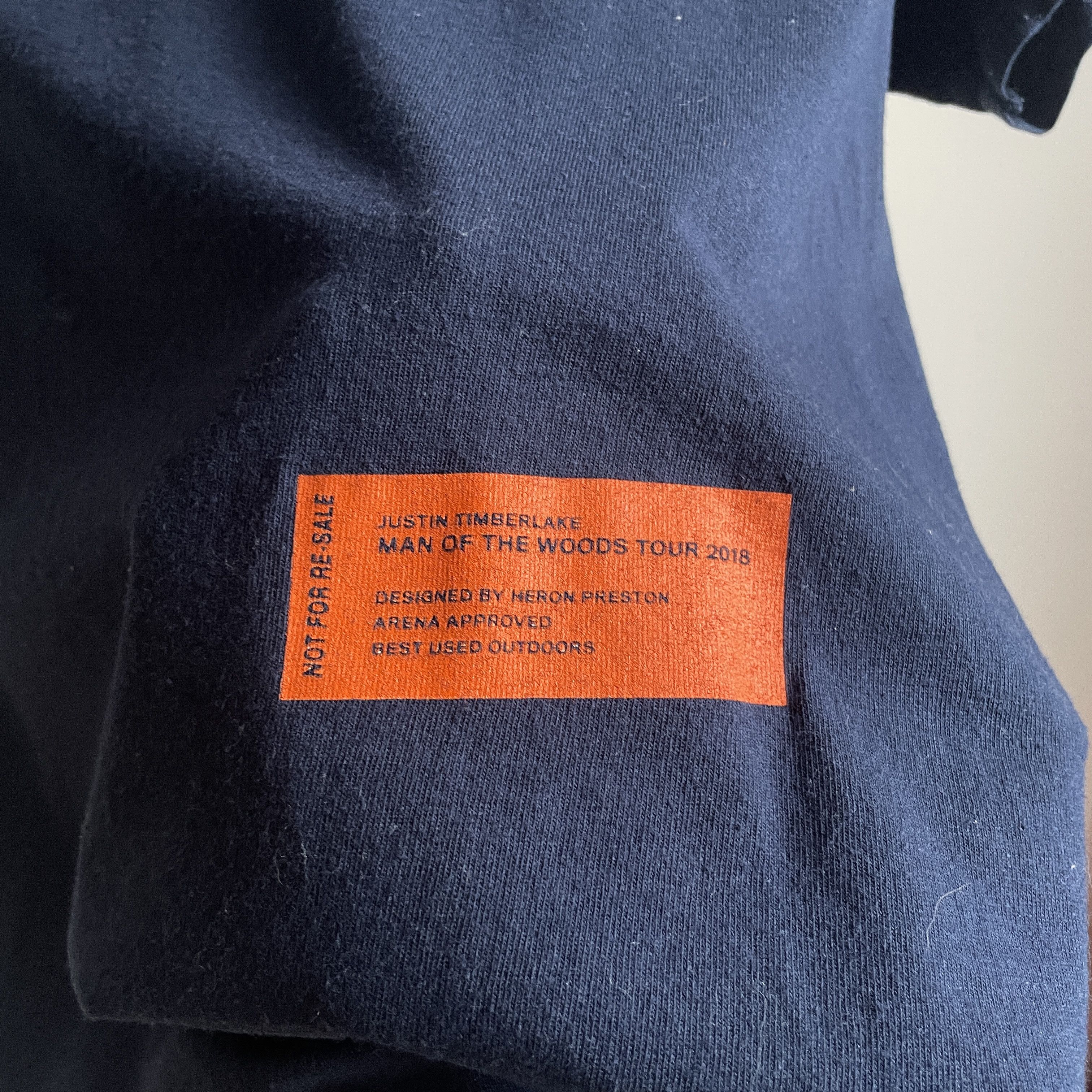 Band Tees Justin Timberlake Heron Preston 2018 World Tour T-Shirt Size US S / EU 44-46 / 1 - 4 Thumbnail