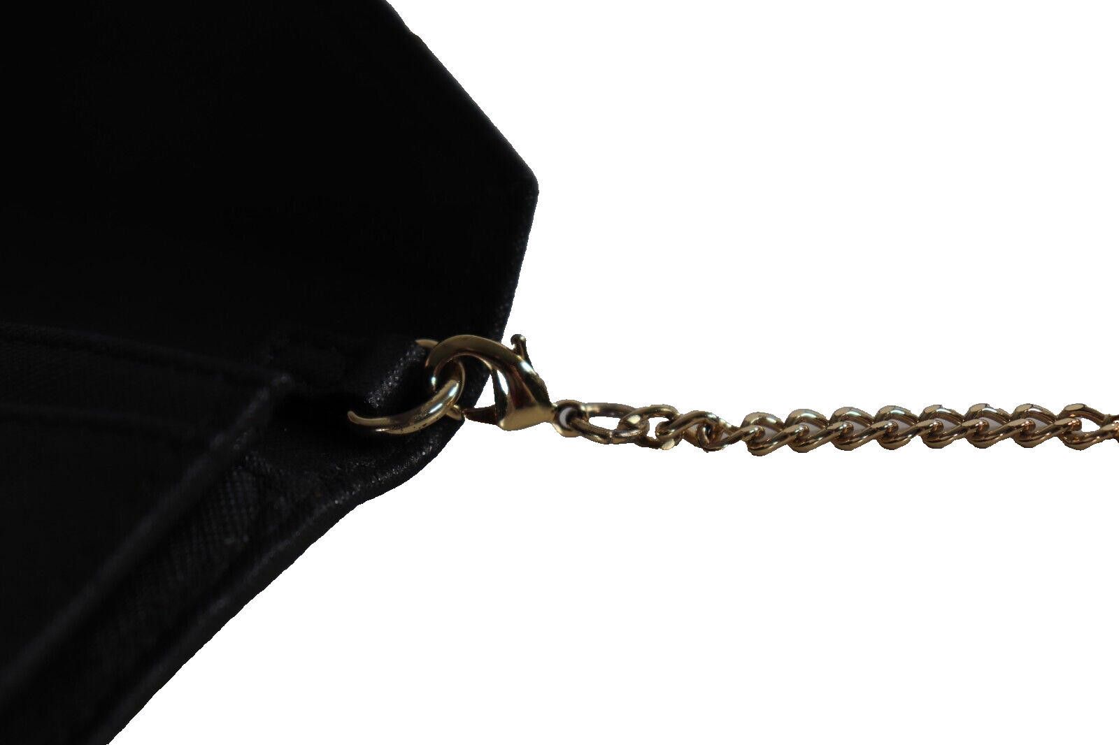 Designer Victoria's Secret Black Crossbody Bag Wallet Removable Chain Size ONE SIZE - 6 Thumbnail