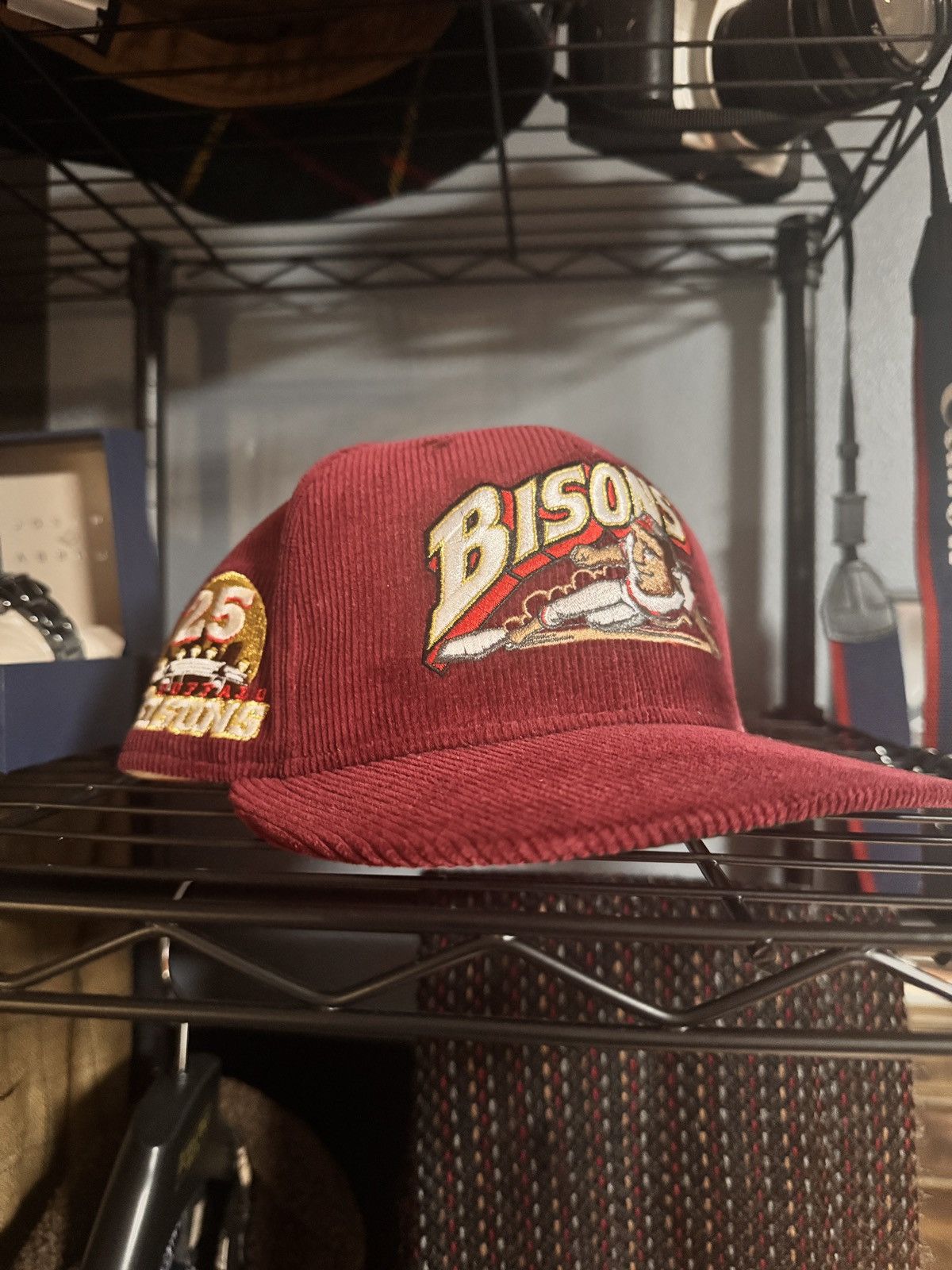 New Era Corduroy Bisons Cap 7 1/8 Size ONE SIZE - 1 Thumbnail