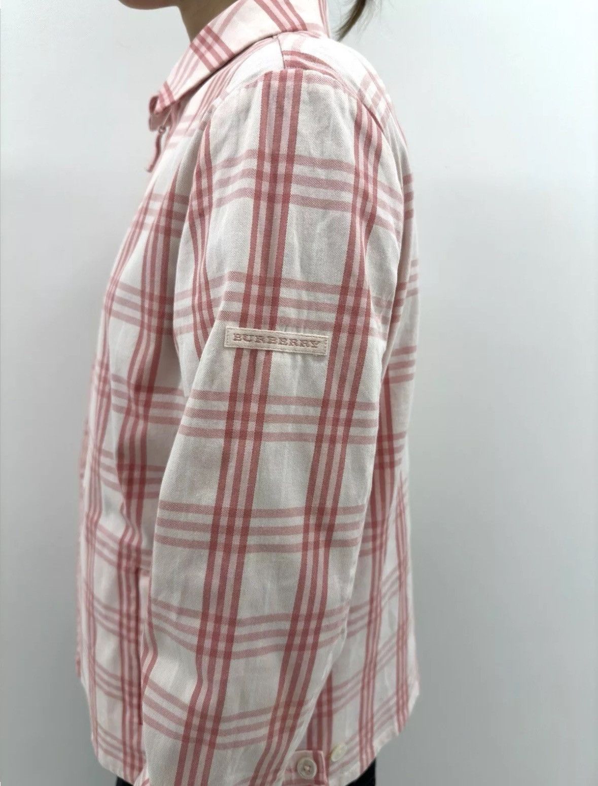 Burberry Vintage Burberry Golf Nova Check Cotton Jacket Pink Zip Size M / US 6-8 / IT 42-44 - 8 Thumbnail