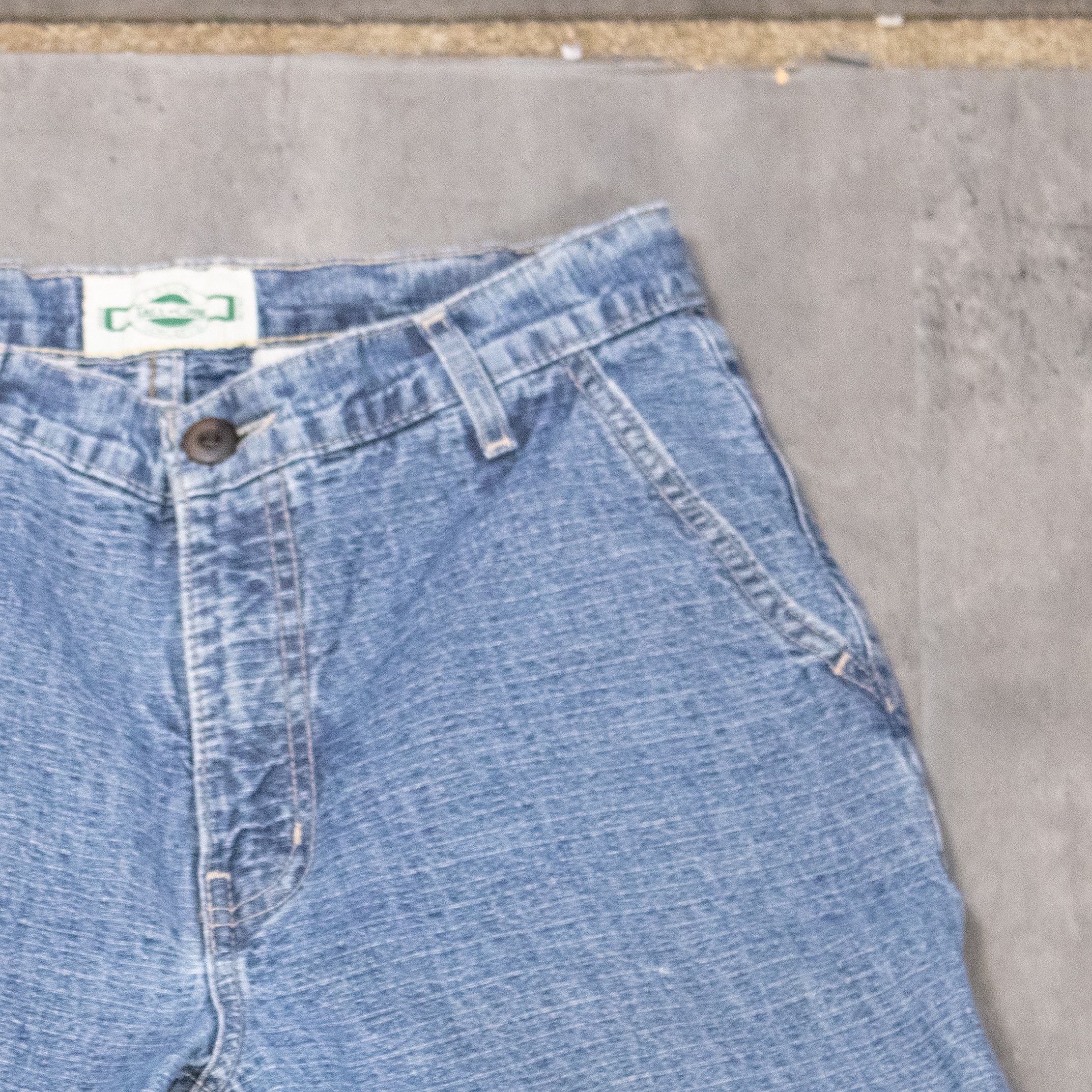Japanese Brand Vintage 1990's Tall Girl Baggy Relax Fit Denim Pant's Size US 28 / EU 44 - 7 Thumbnail