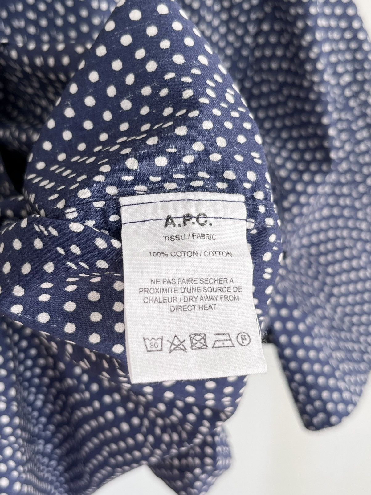 A.P.C. Runway A.P.C SS19 short-sleeved polka dot short sleeve shirt Size US M / EU 48-50 / 2 - 9 Thumbnail