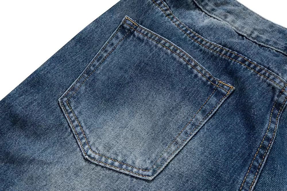 Japanese Brand × Jean Washed Blue Dirty Flare Street Frayed Jean Size US 28 / EU 44 - 8 Thumbnail