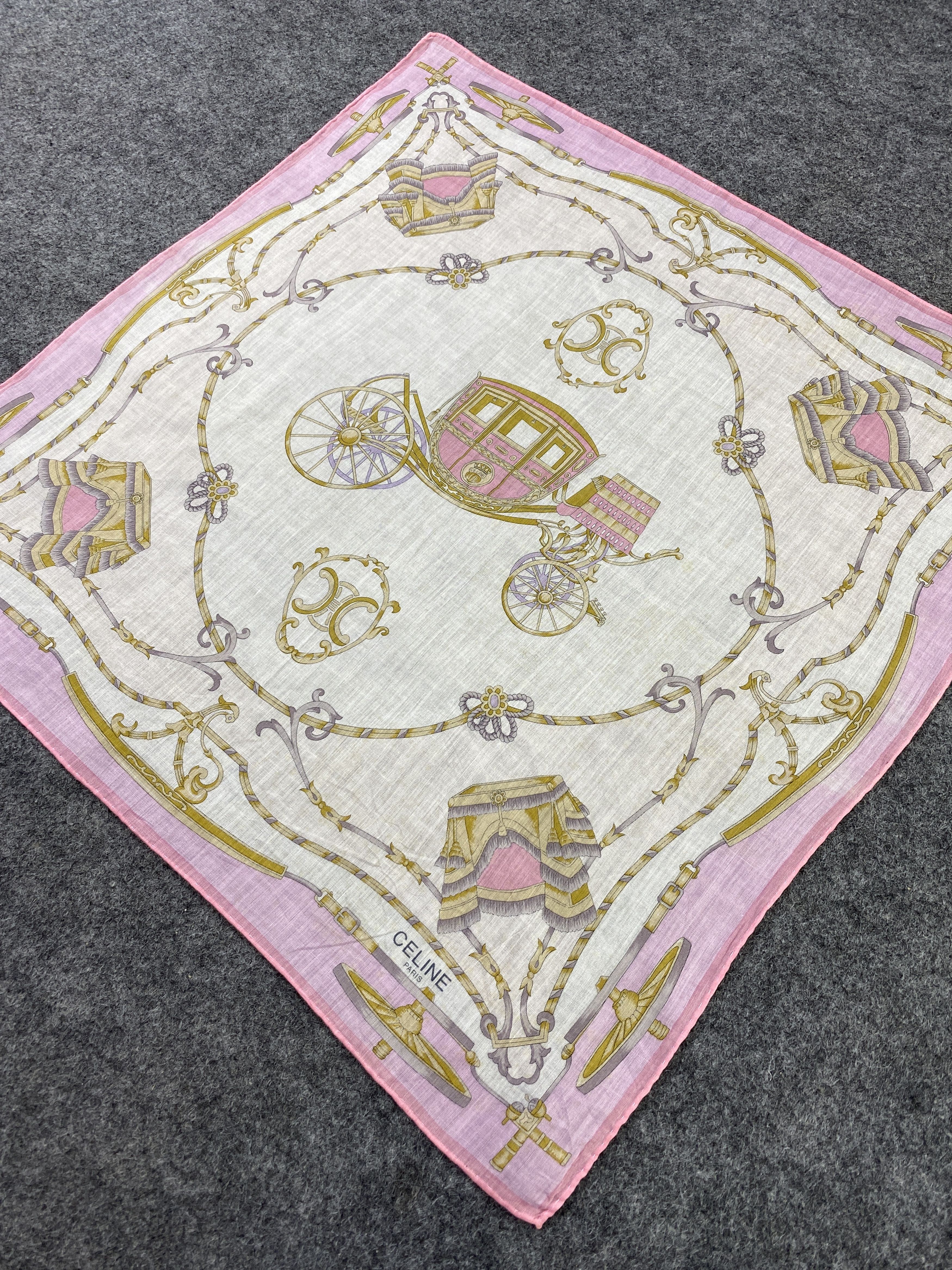 Celine × Vintage Celine handkerchief bandana neckerchief-B168 Size ONE SIZE - 4 Thumbnail