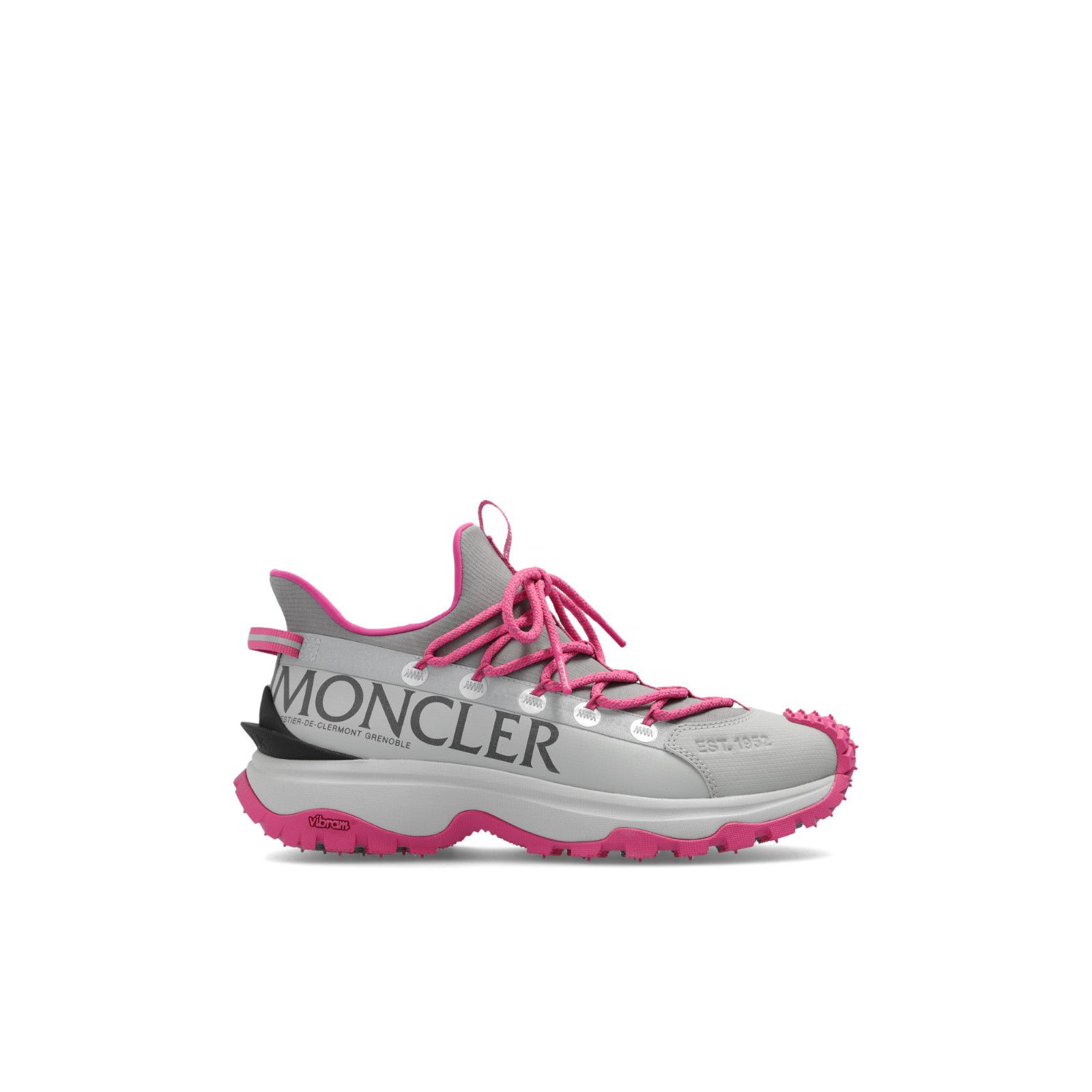 MONCLER Women's Trailgrip Lite 2 Gray/Pink Sneakers New (Wom