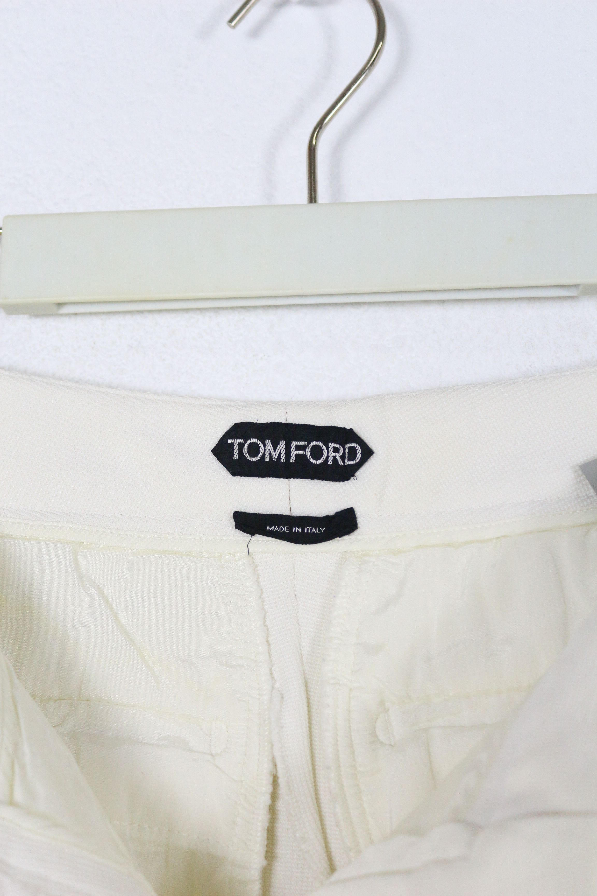 Tom Ford Tom Ford White Waffle Zip Track Leggings Pants 34 Size 24" / US 00 / IT 34 - 6 Thumbnail
