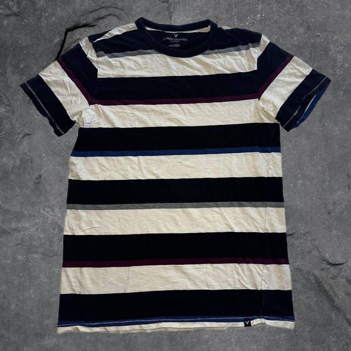 American Eagle Outfitters American eagle black and white striped single ...