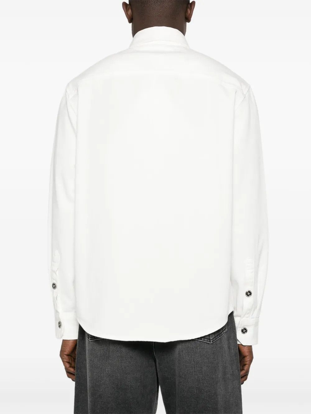 Versace o1y0525 Denim Shirt in White Size US M / EU 48-50 / 2 - 4 Thumbnail