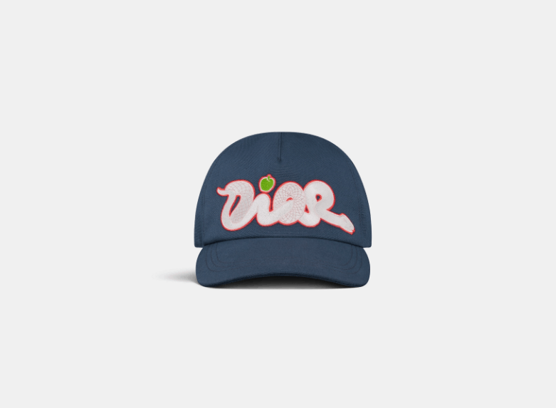Dior × Kaws o1w1db11025 483C90 Size : OS / Hat / Cap in Navy Blue Size ONE SIZE - 1 Thumbnail