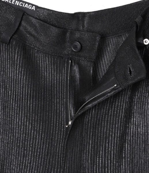 Balenciaga o1la1rc1a1024 Transparent Pants in Black Size 26" / US 2 / IT 38 - 4 Thumbnail