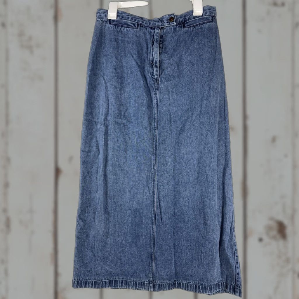 Vintage VINTAGE Susan Bristol Denim Maxi Skirt Womens Size 14 Blue 90s Bohemian Size 36" / US 14 / IT 50 - 1 Thumbnail