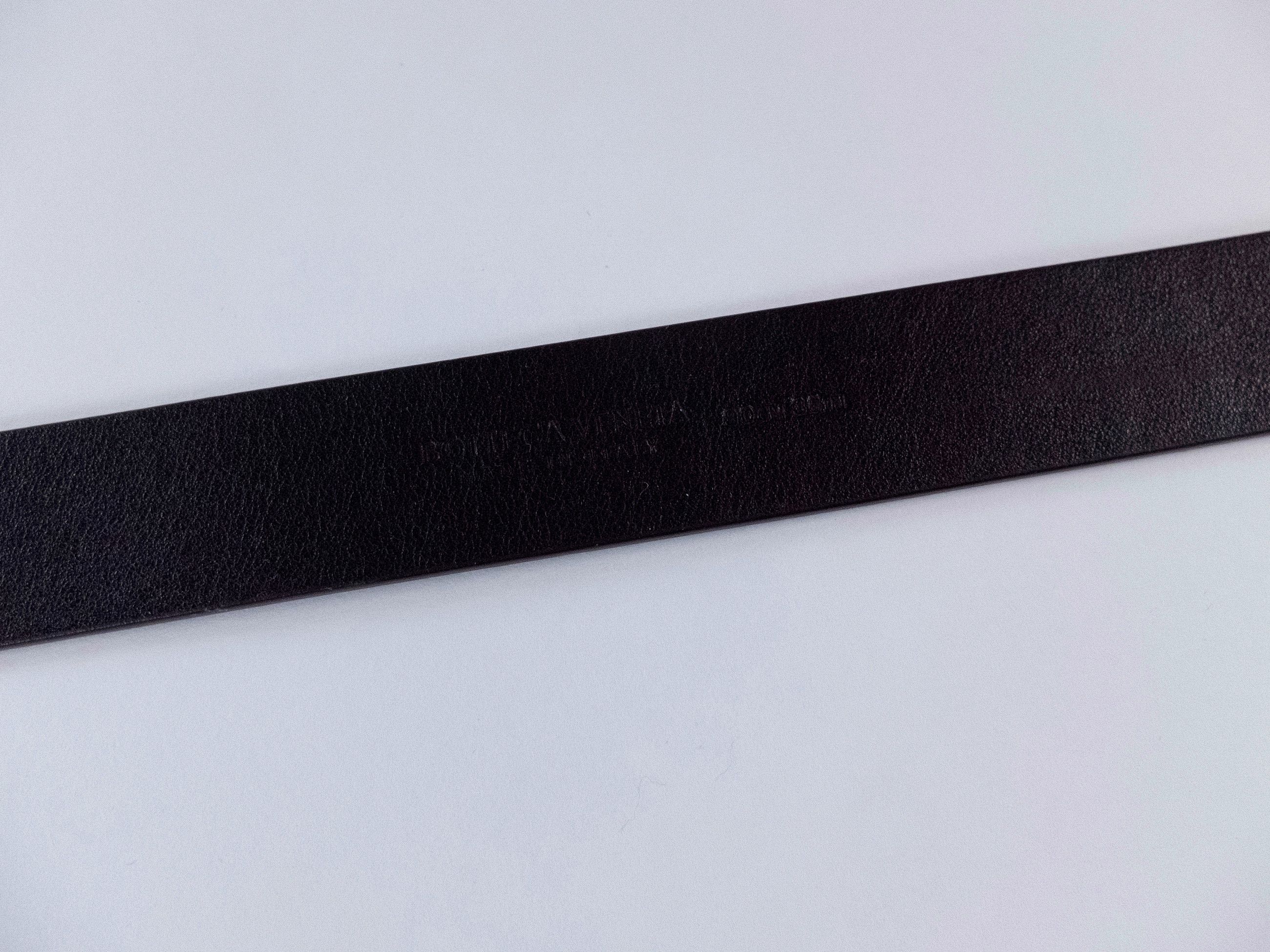 Bottega Veneta BOTTEGA VENETA Triangle grape purple leather belt 90 Size 34 - 5 Thumbnail