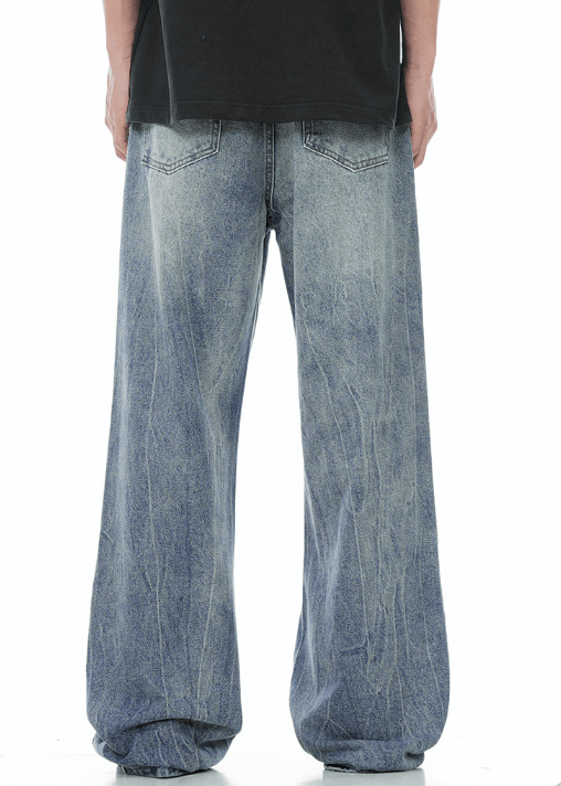 Japanese Brand × Jean High street washed cracked cleanfit versatile jeans Size US 32 / EU 48 - 4 Thumbnail