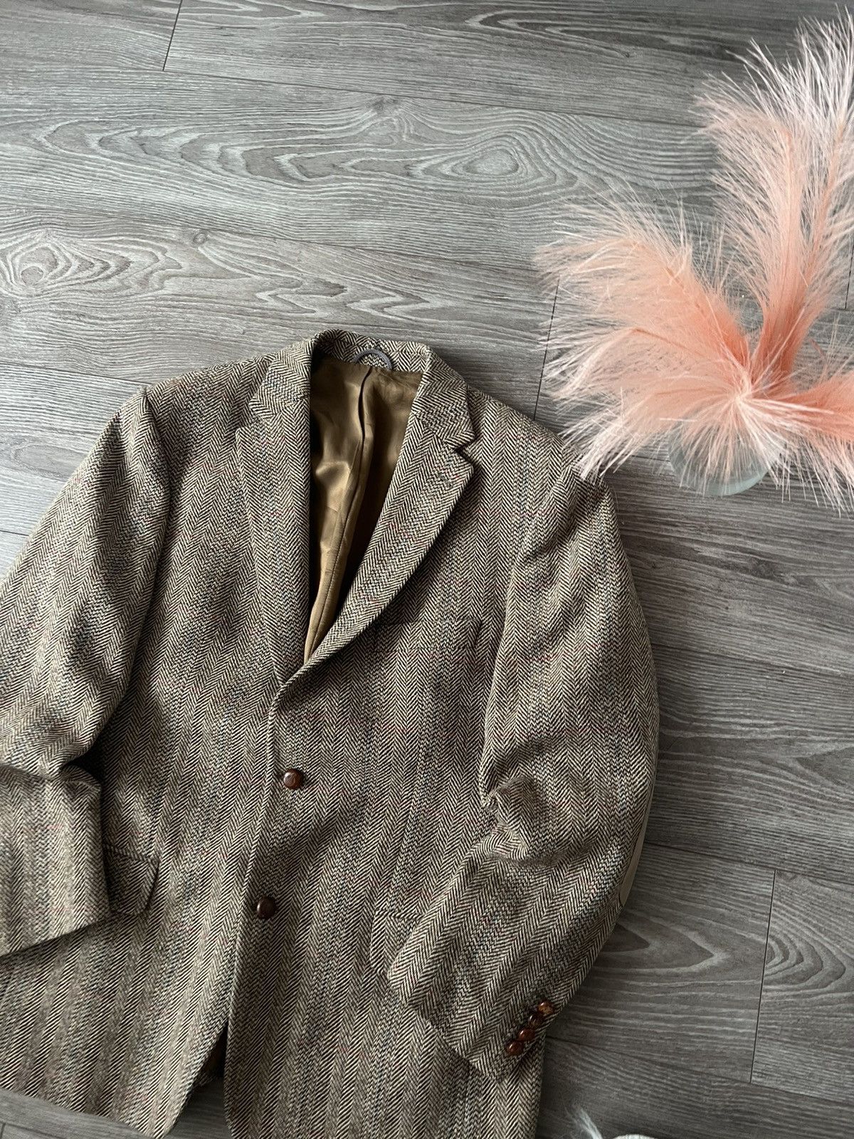 Harris Tweed ‼️Vintage Harris Tweed x Barutti Prime Collection Wool Blazer Size 42S - 2 Thumbnail