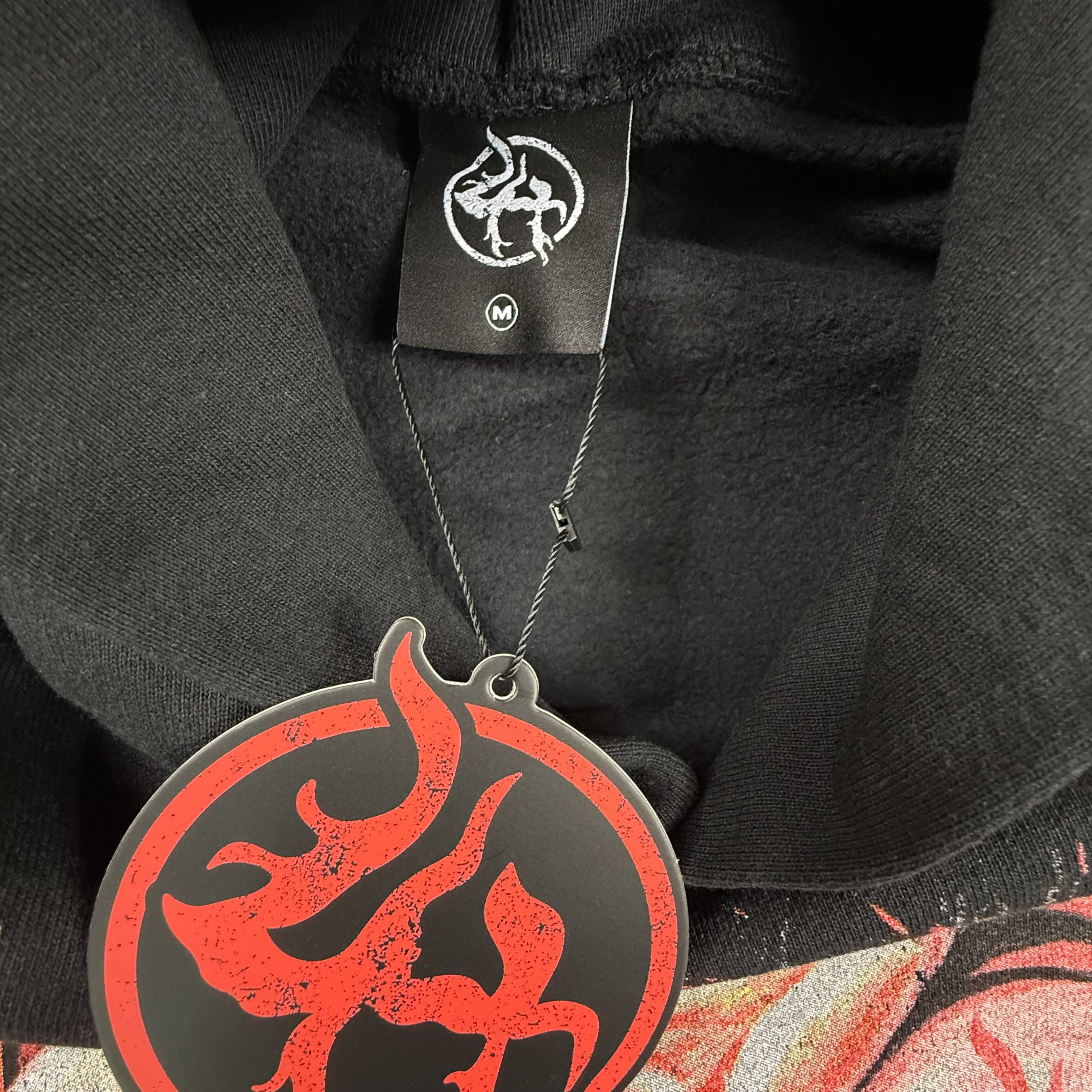 Lost hills Lost Hills Black Graphic Hoodie Flaming Face Sweatshirt Size US M / EU 48-50 / 2 - 6 Thumbnail