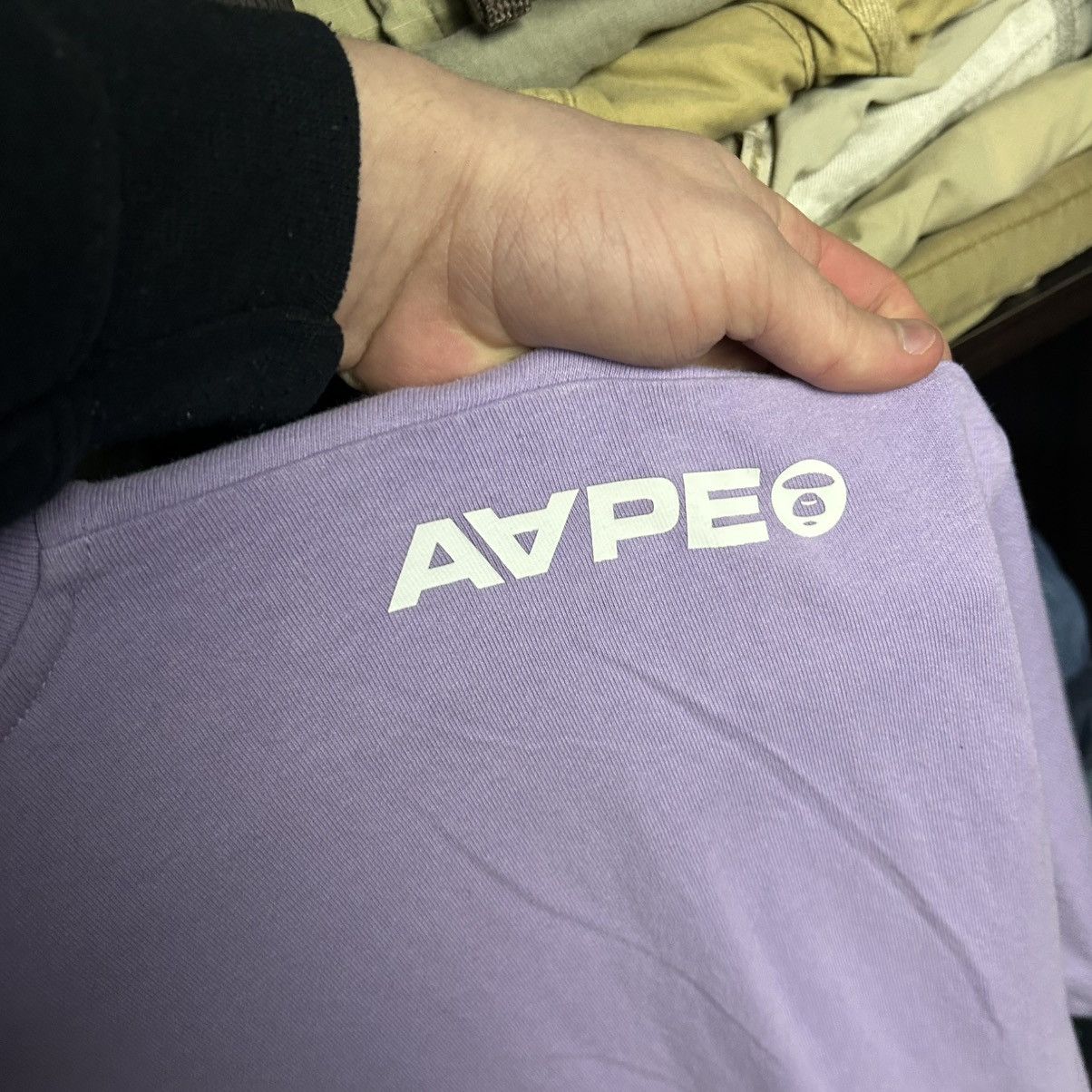 Aape Luxury Bape Ape Small logo designer streetwear tee size XL Size US XL / EU 56 / 4 - 16 Thumbnail