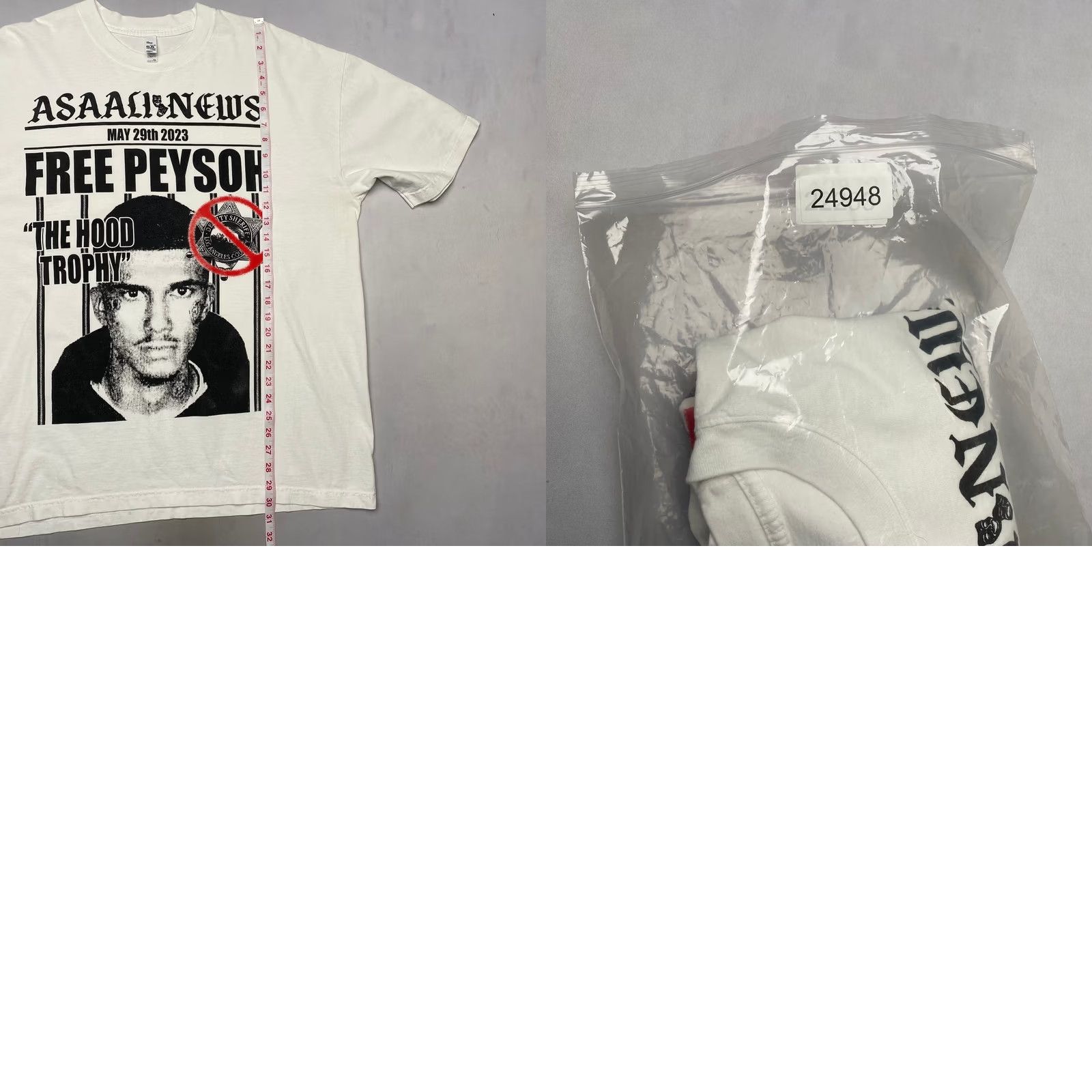 Los Angeles Apparel Asaali Free Peysoh The Hood Trophy T Shirt Streetwear Rap XL Men's Size US XL / EU 56 / 4 - 8 Thumbnail