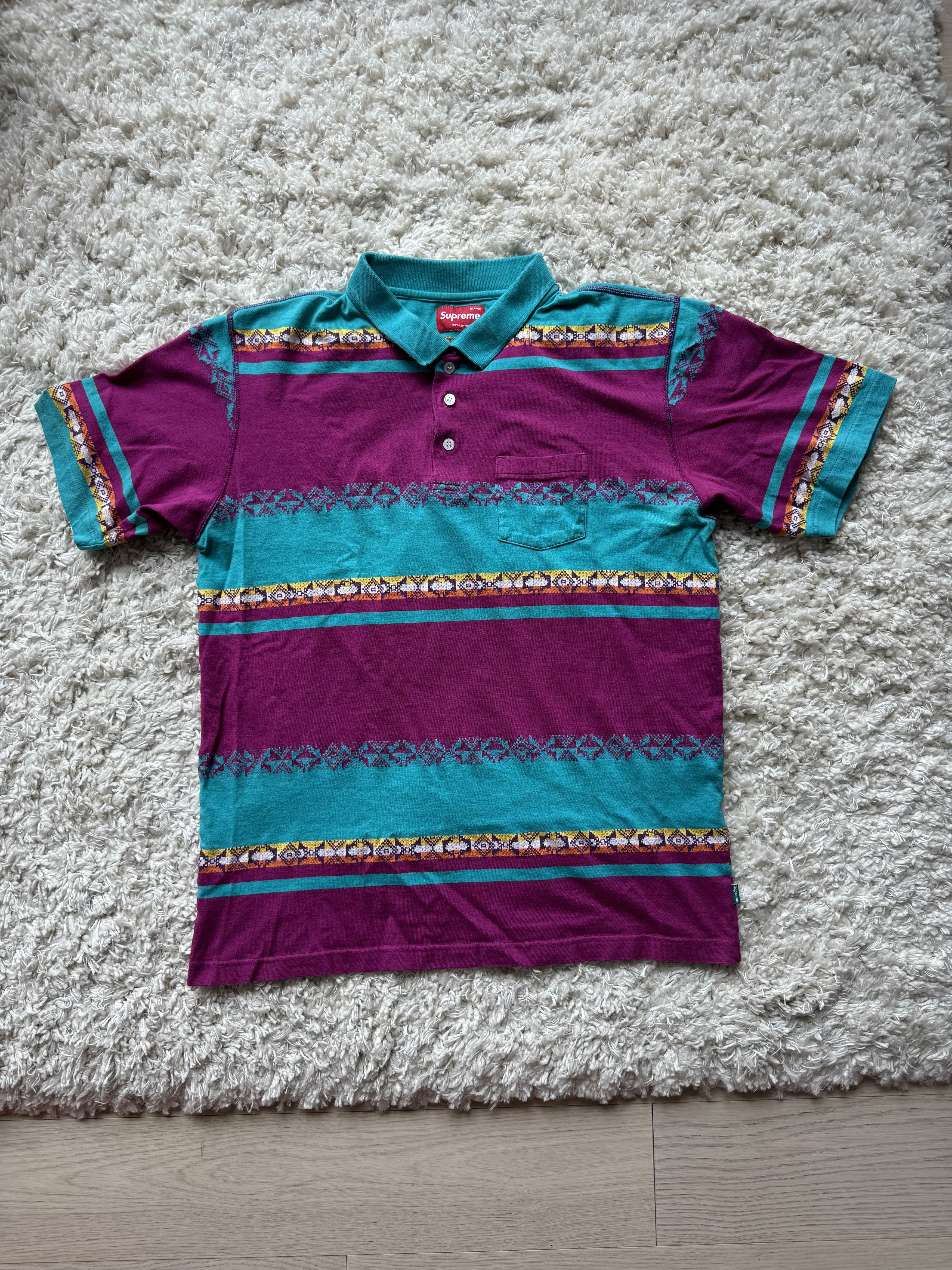 Image of Supreme Jacquard Navajo Polo, Men's (Size XL)