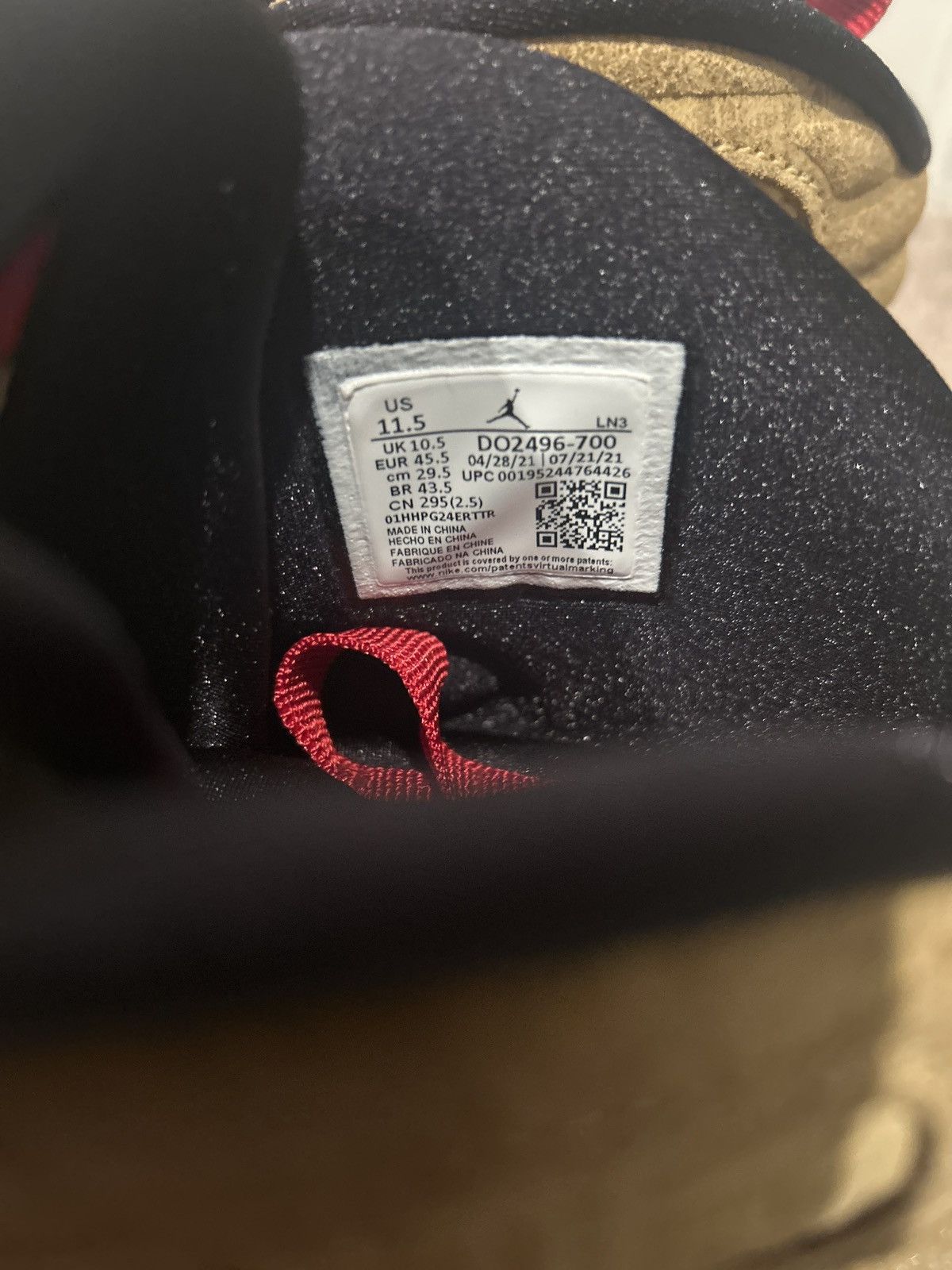 Jordan Brand Air Jordan 8 x Rui Hachimura “Black Samurai” Size US 11.5 / EU 44-45 - 14 Thumbnail