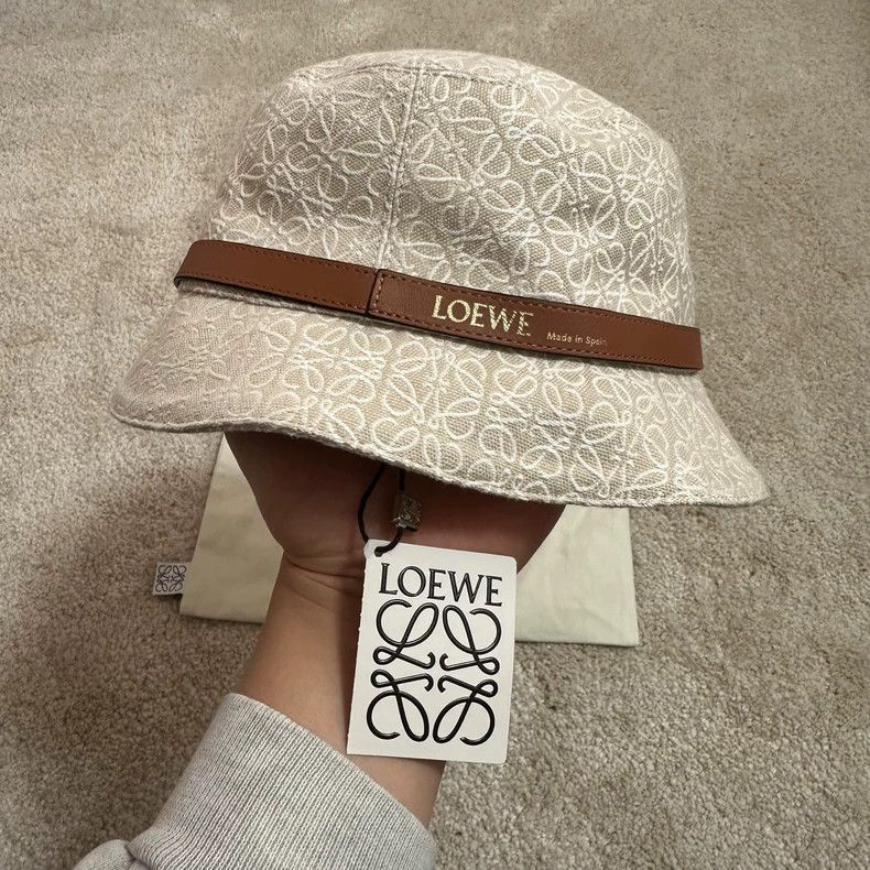 Loewe LOEWE size 59 Ladies' Fisherman Hat in Black and White Colo Size ONE SIZE - 1 Thumbnail