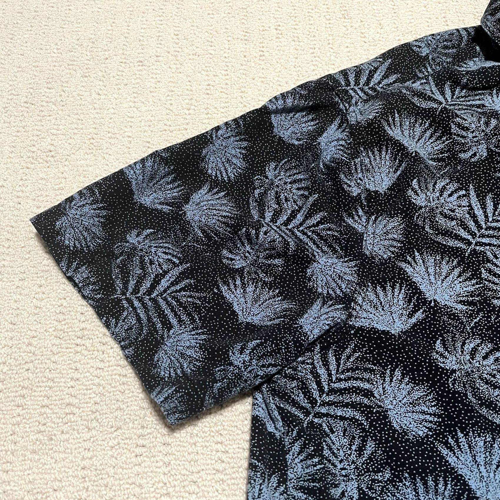 Nat Nast Nat Nast Shirt Hawaiian Silk Black Blue Button Up Camp Mens Large All Over Print Size US L / EU 52-54 / 3 - 5 Thumbnail