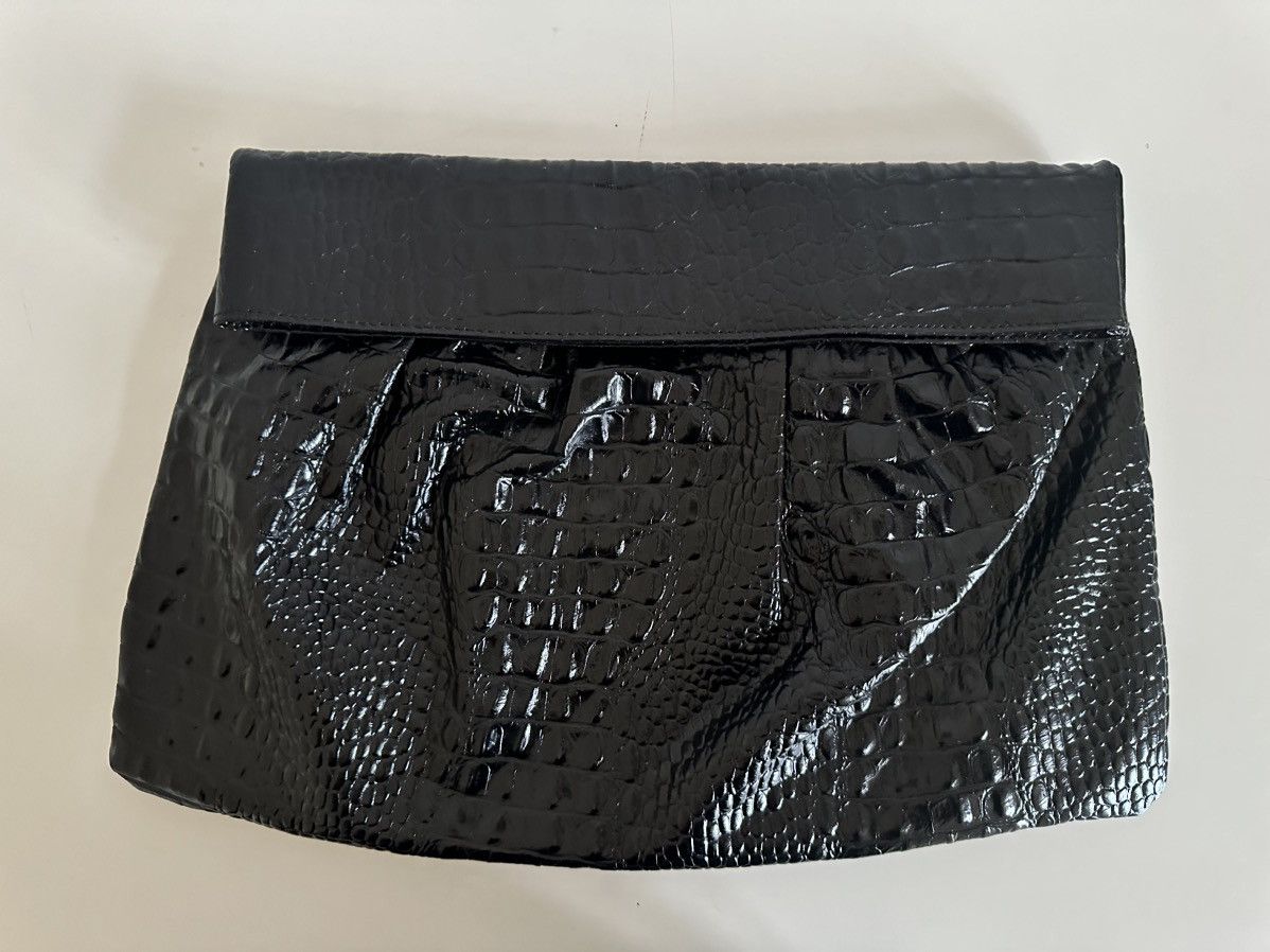 Vintage Black leather clutch Size ONE SIZE - 1 Thumbnail