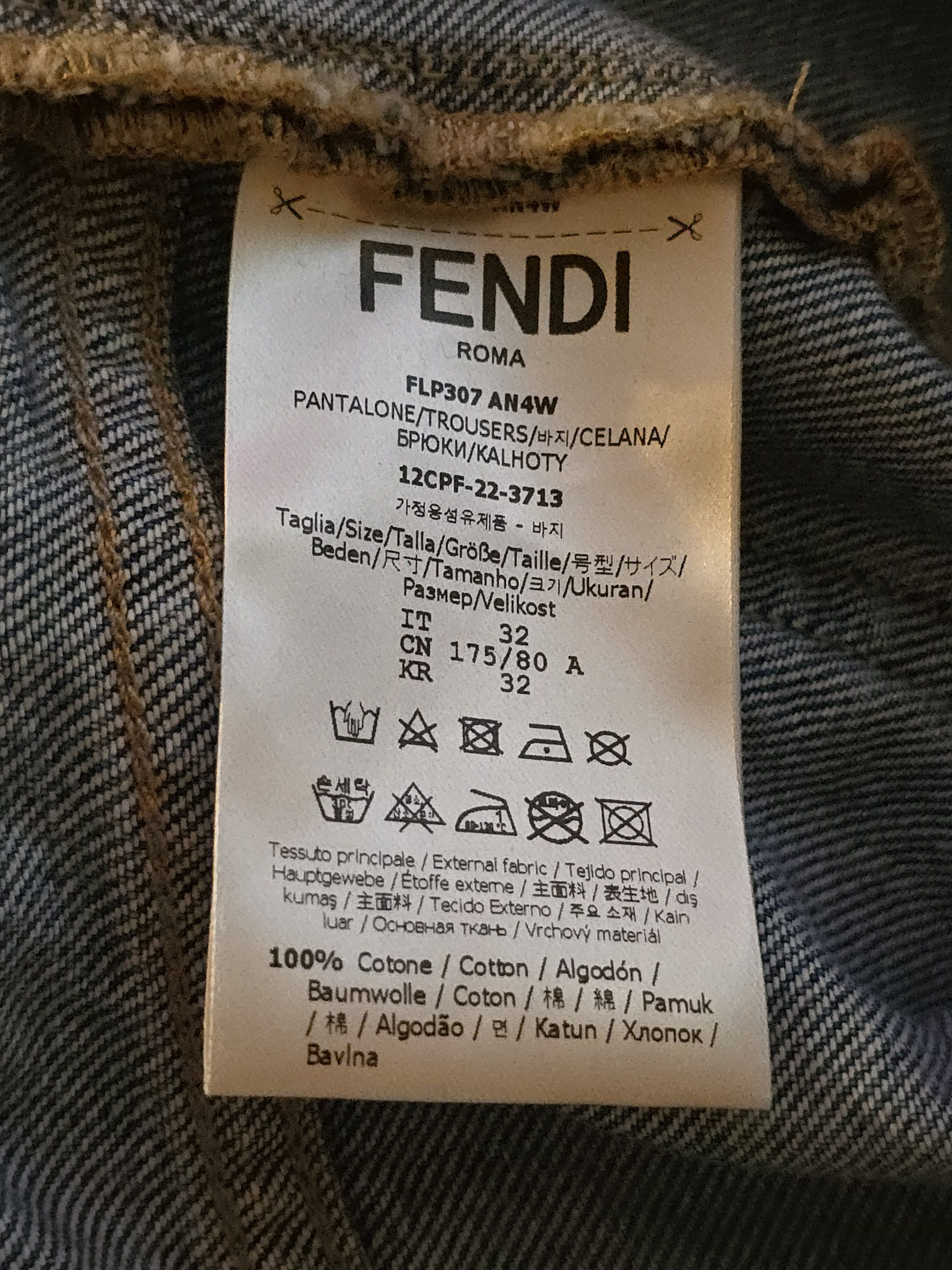 Fendi Distressed Denim Shorts Size US 32 / EU 48 - 7 Thumbnail
