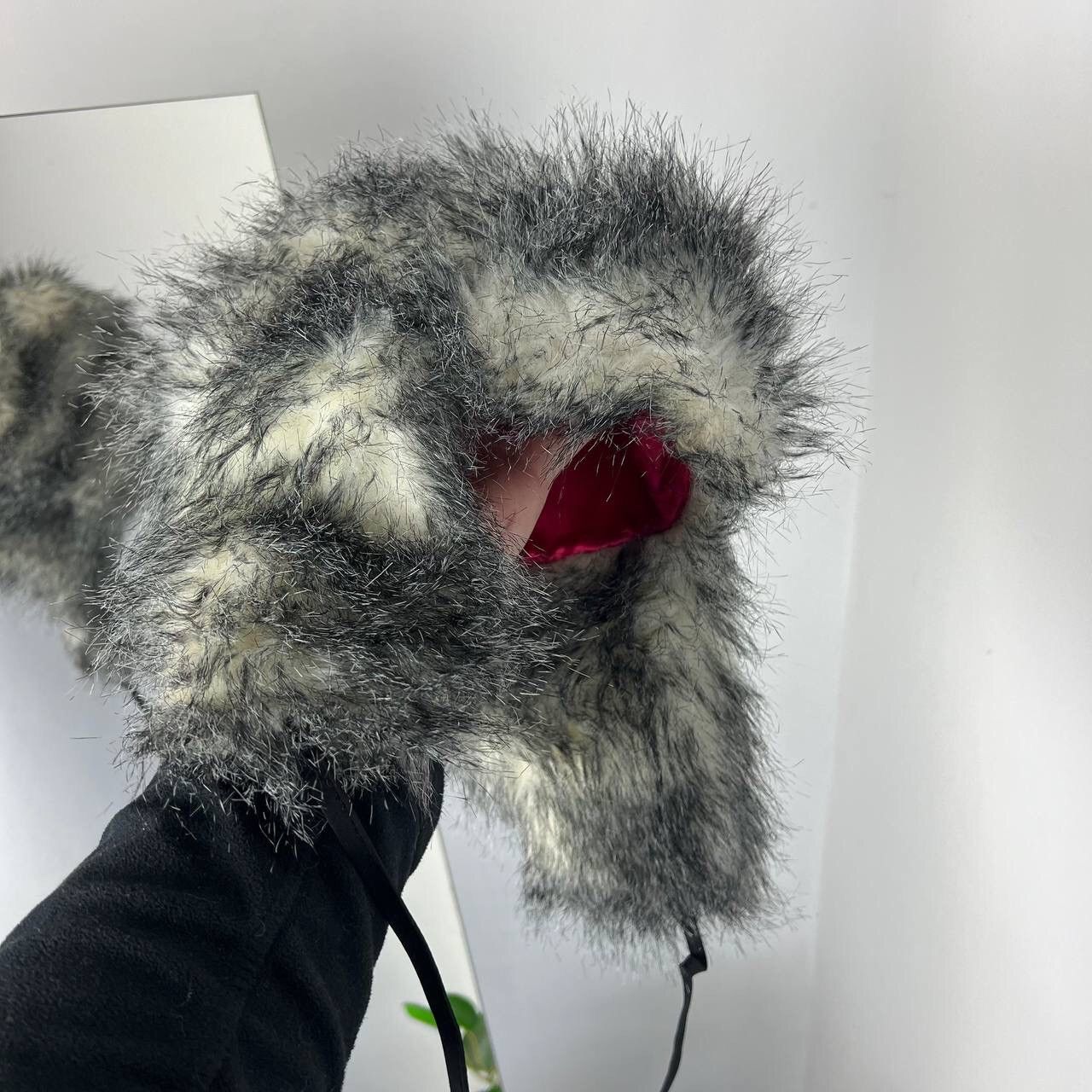Other Y2k Tapper Fury Faur Nylon Ushanka Hat Crazy Punk Huge Size ONE SIZE - 1 Thumbnail