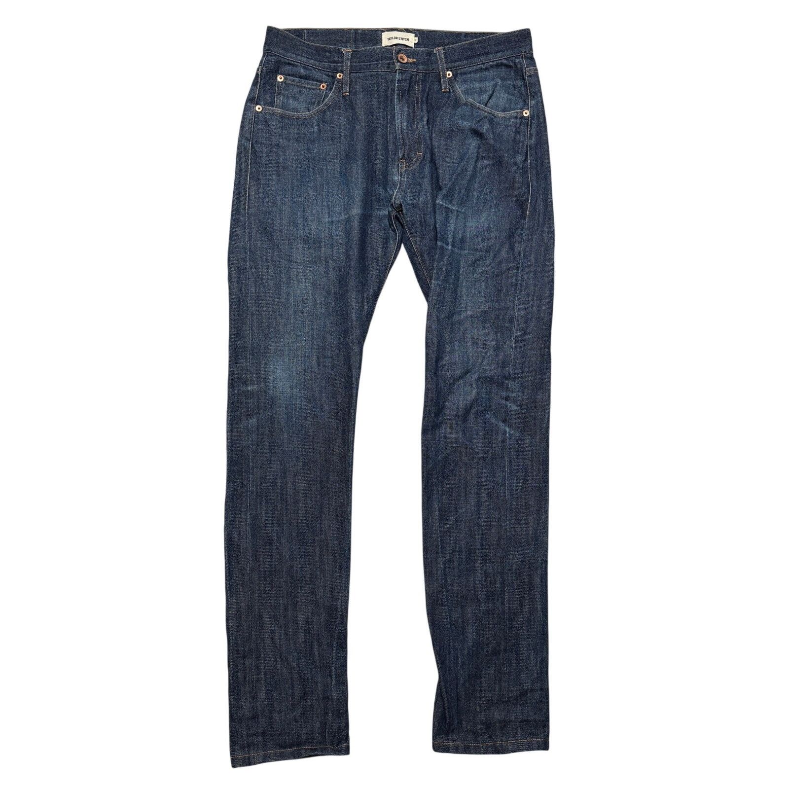 Taylor Stitch Taylor Stitch Faded Honeycomb Slim Denim Jeans Blue 32 x 32 Size US 32 / EU 48 - 1 Thumbnail